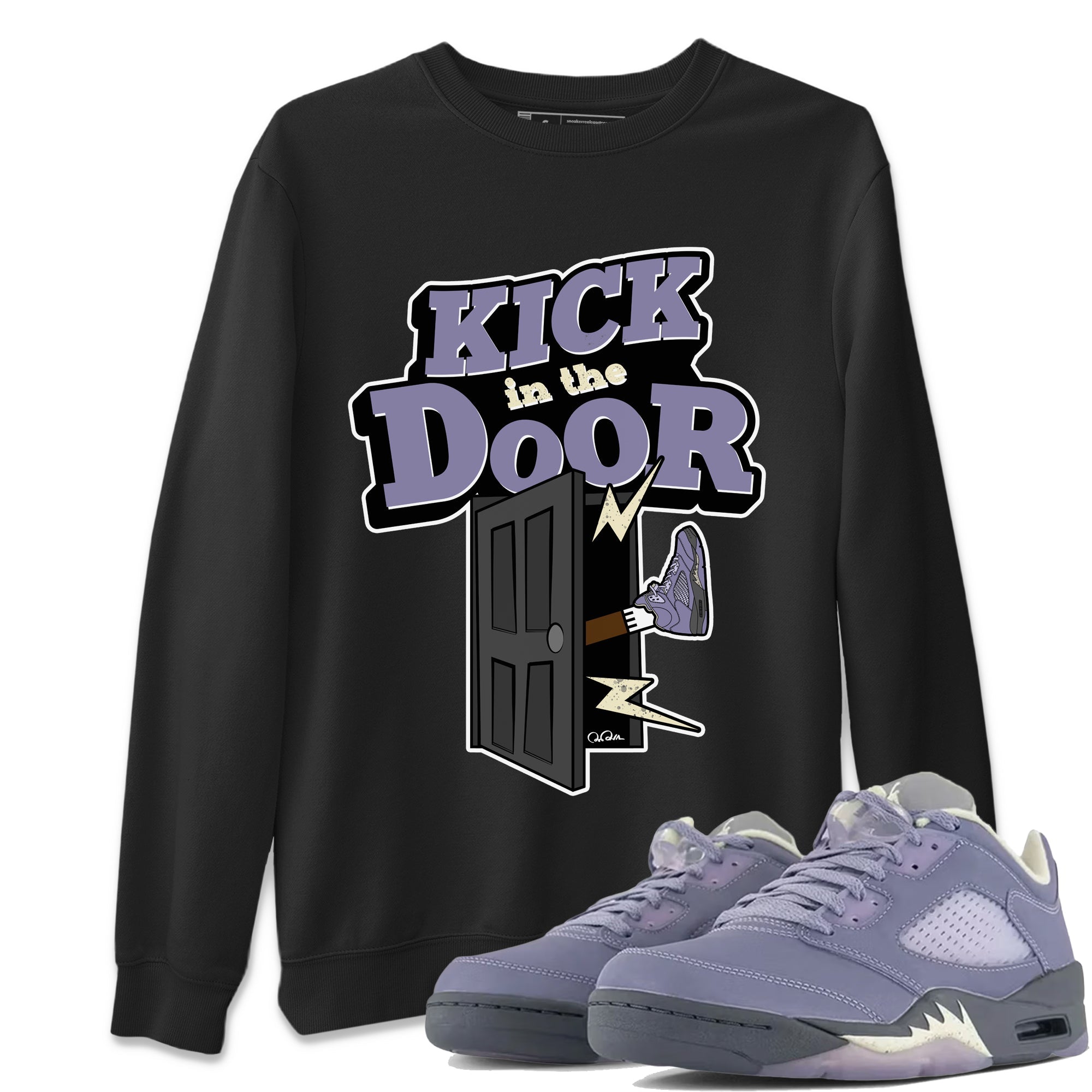 Kick In The Door Unisex Tops - Air Jordan 5 Indigo Haze