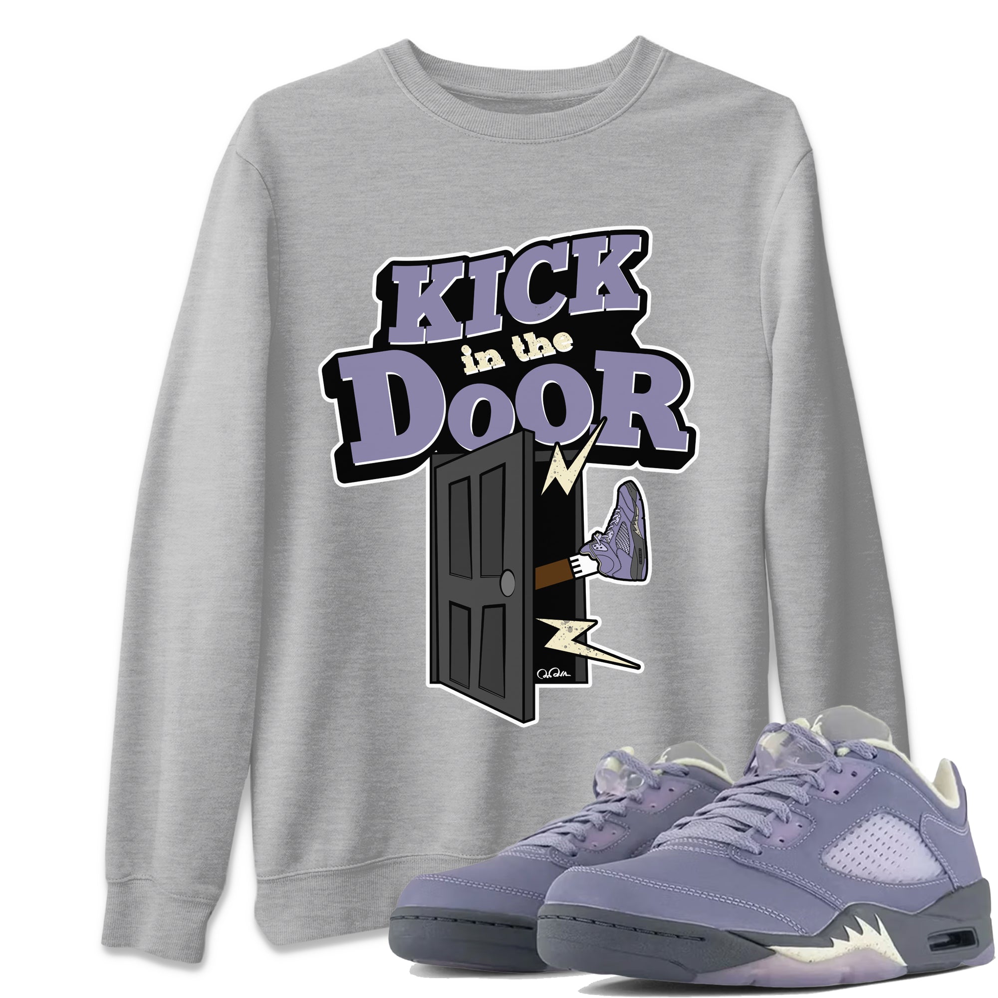 Kick In The Door Unisex Tops - Air Jordan 5 Indigo Haze