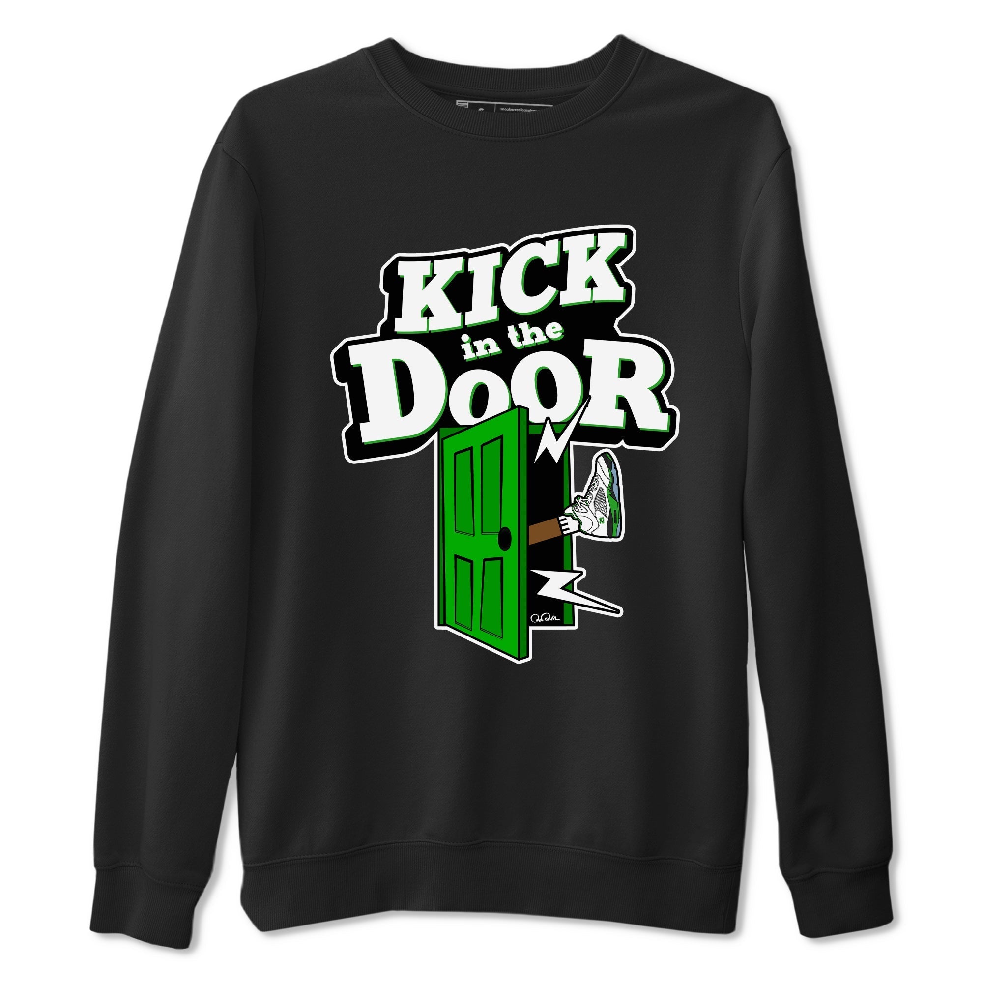 Kick In The Door snkmatch Tee - Air Jordan 5 Lucky Green