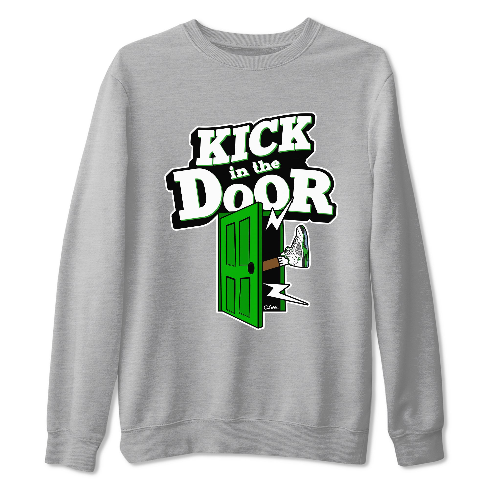 Kick In The Door snkmatch Tee - Air Jordan 5 Lucky Green