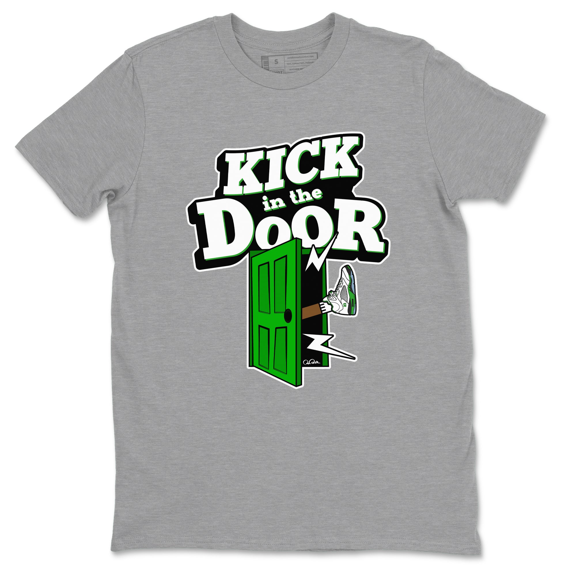 Kick In The Door snkmatch Tee - Air Jordan 5 Lucky Green