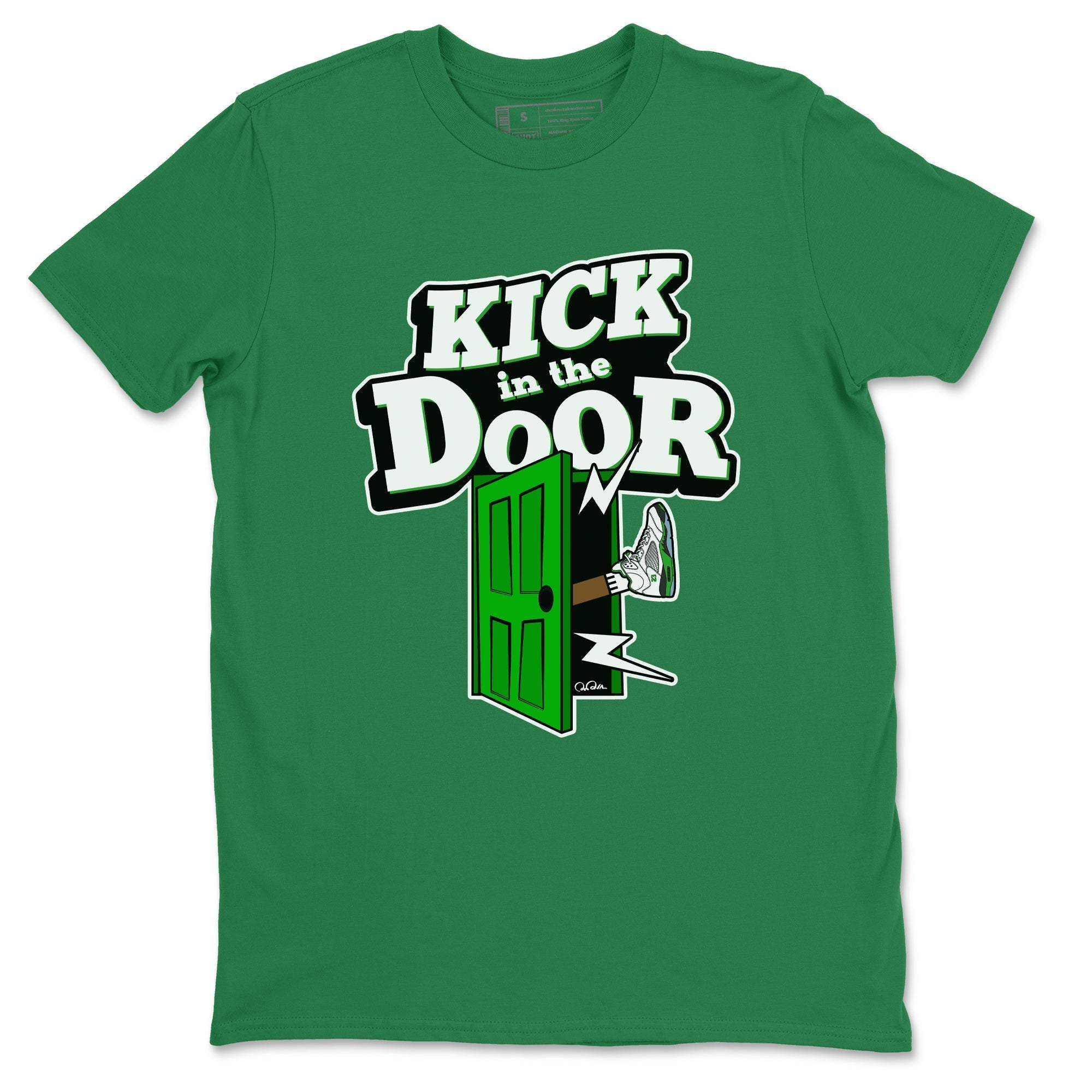 Kick In The Door snkmatch Tee - Air Jordan 5 Lucky Green