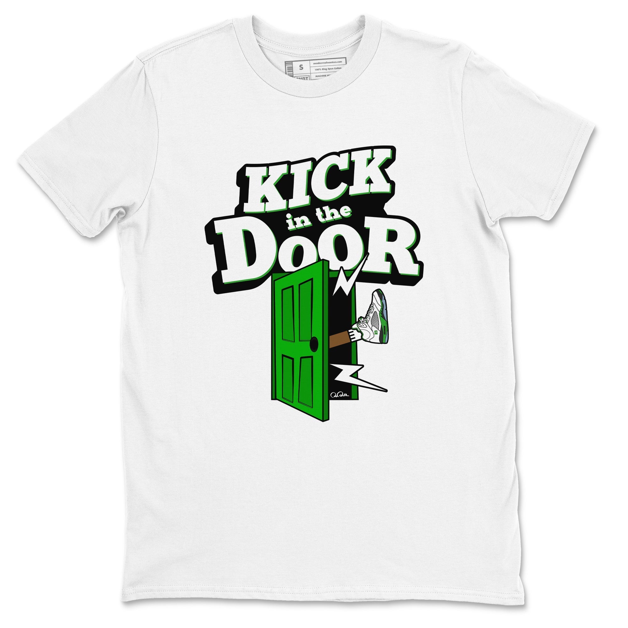 Kick In The Door snkmatch Tee - Air Jordan 5 Lucky Green