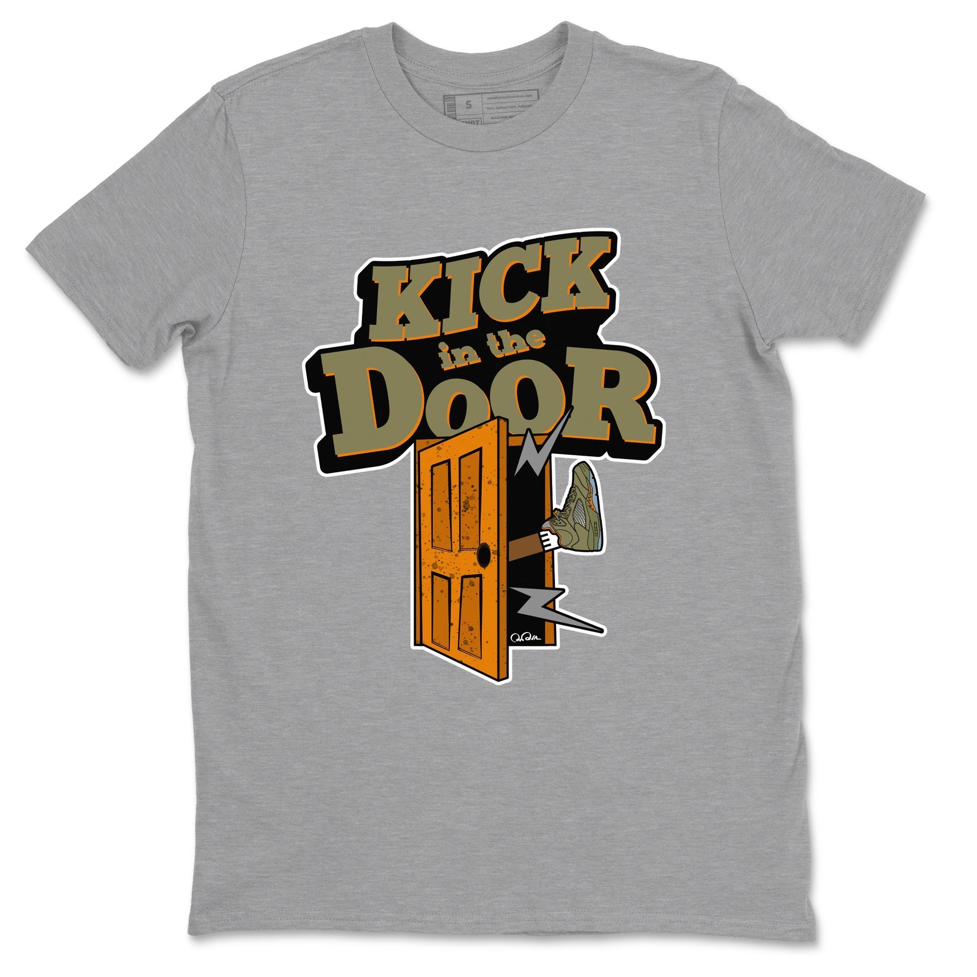 Kick In The Door snkmatch Tees - Air Jordan 5 Olive