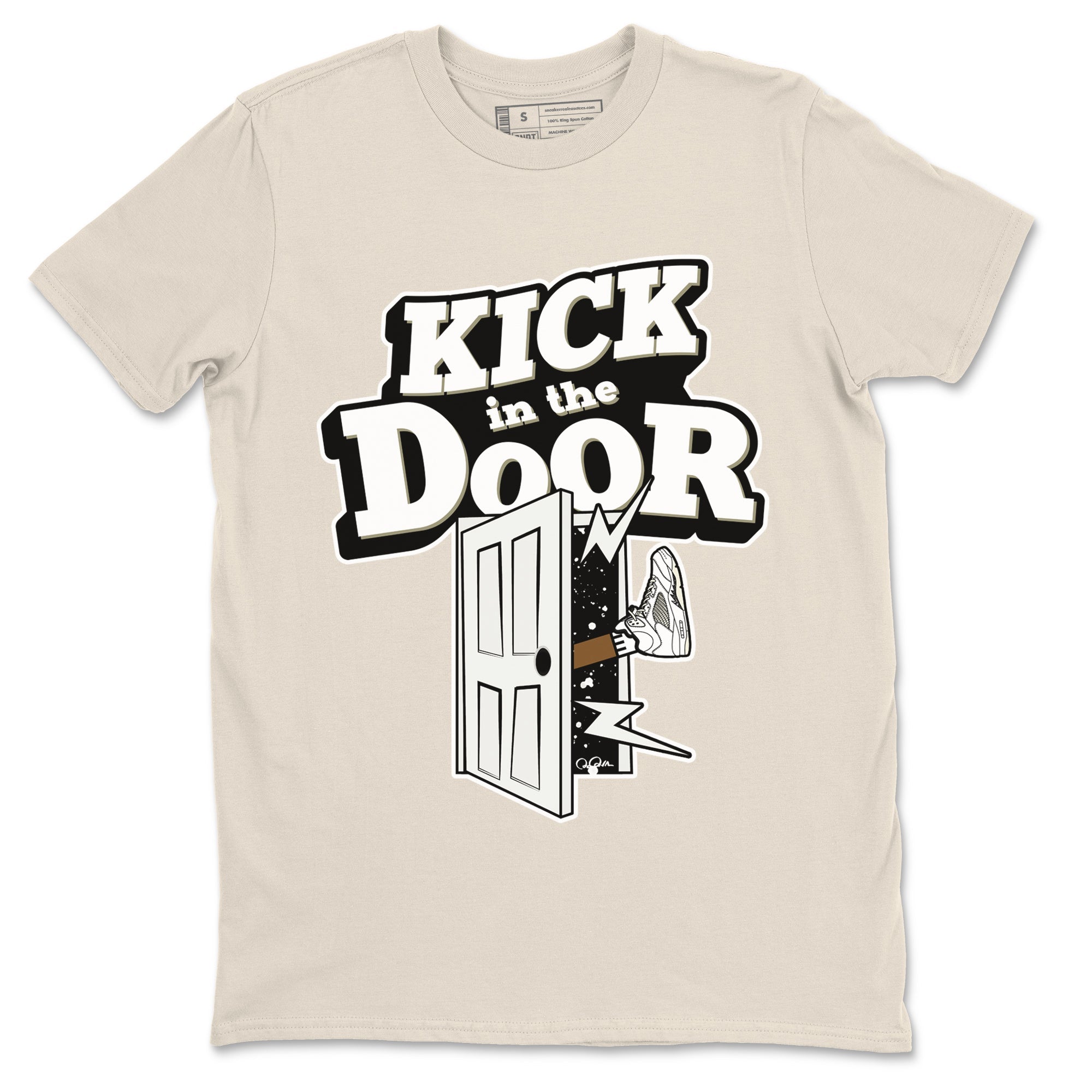 Kick In The Door snkmatch Tees - Air Jordan 5 Sail