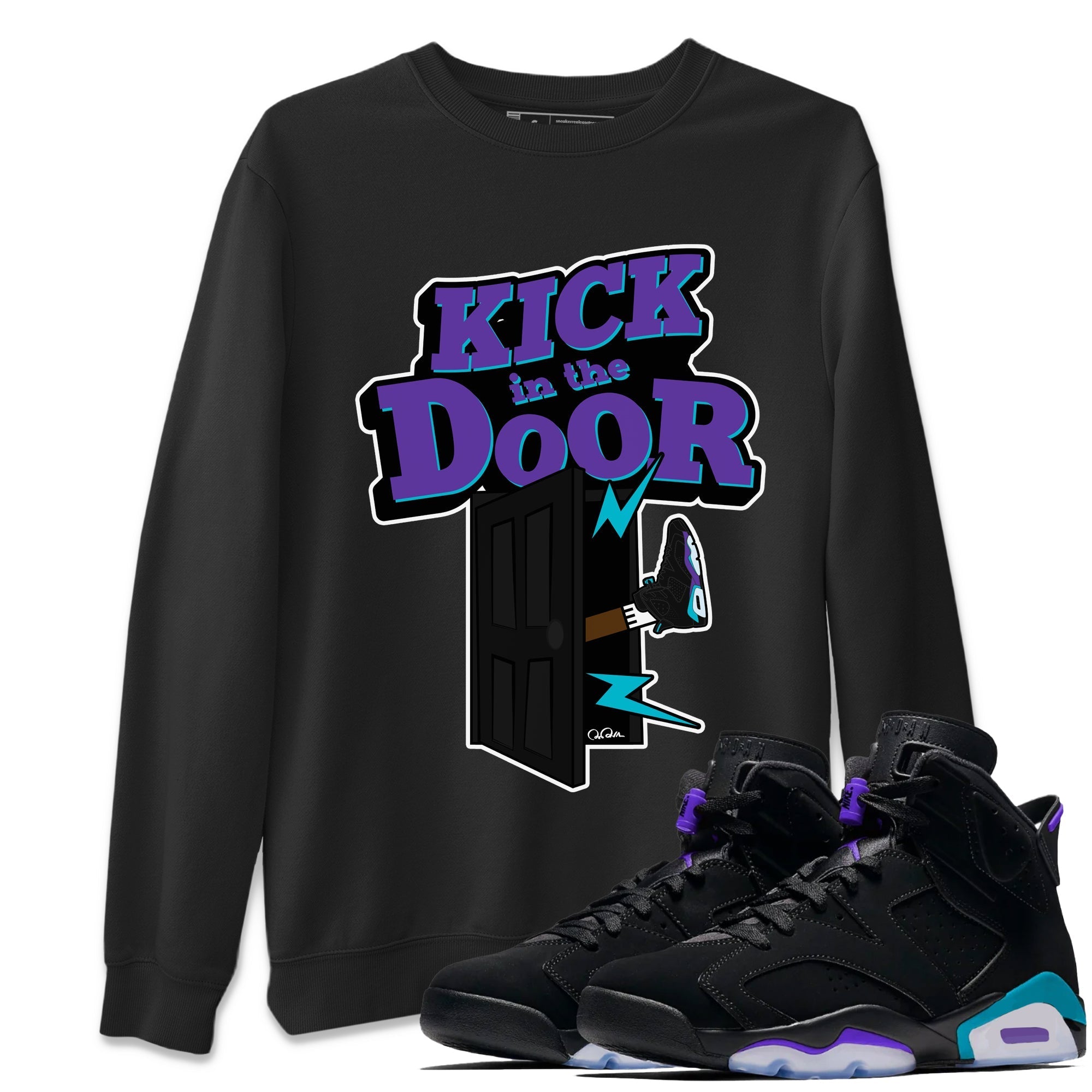 Kick In The Door Unisex Tops - Air Jordan 6 Aqua