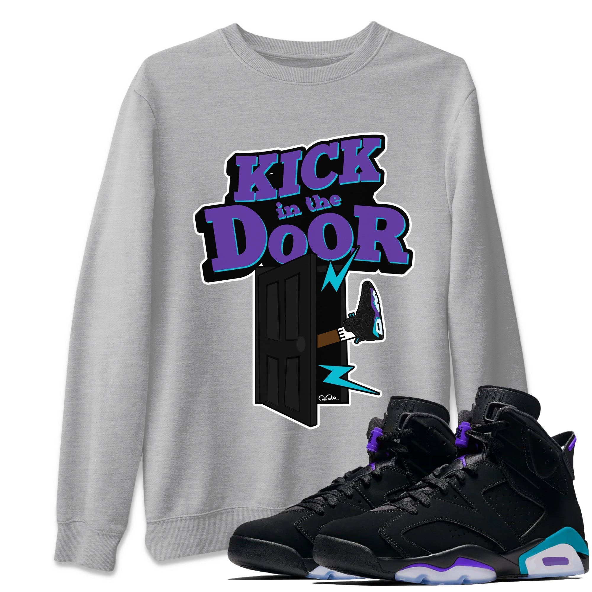 Kick In The Door Unisex Tops - Air Jordan 6 Aqua