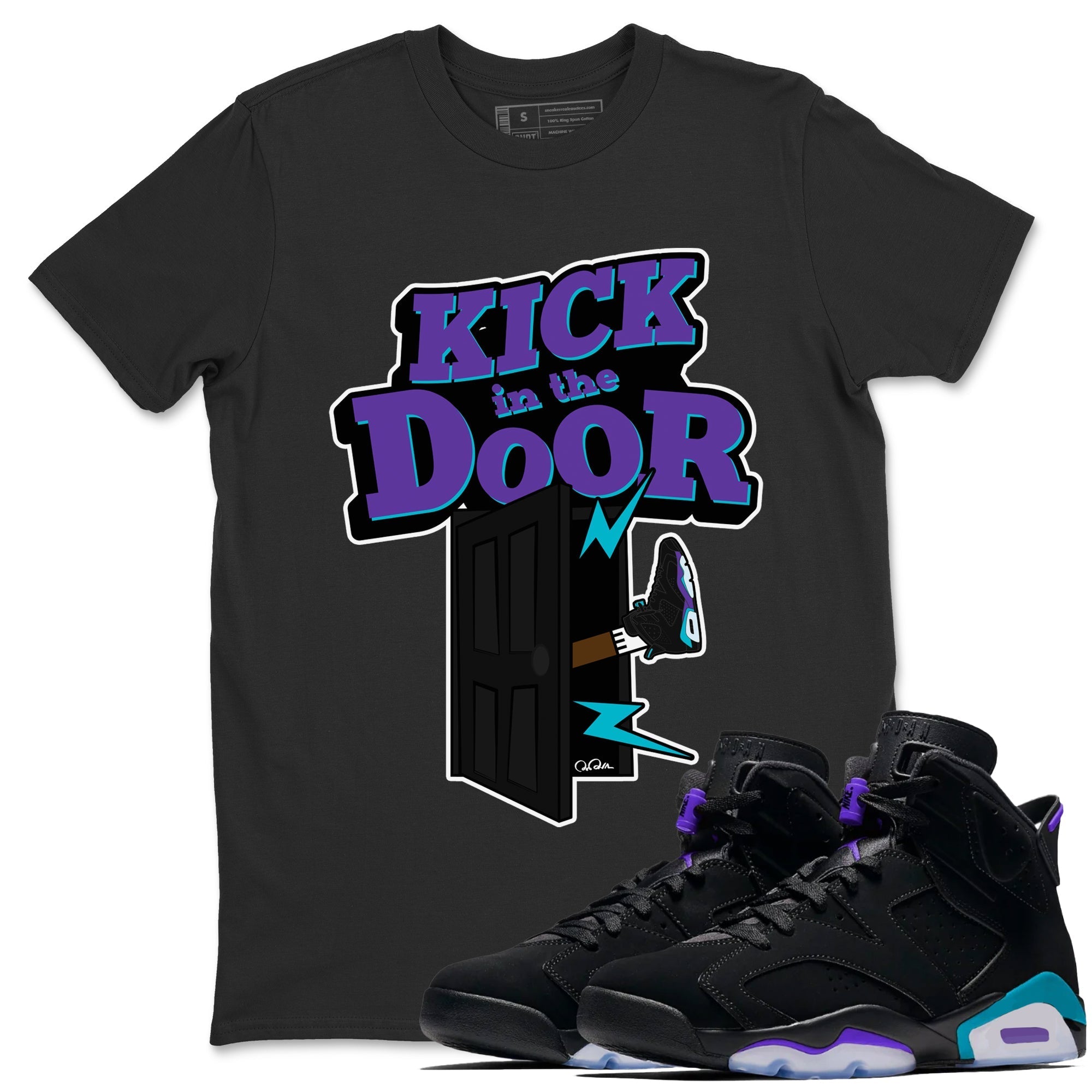 Kick In The Door Unisex Tops - Air Jordan 6 Aqua