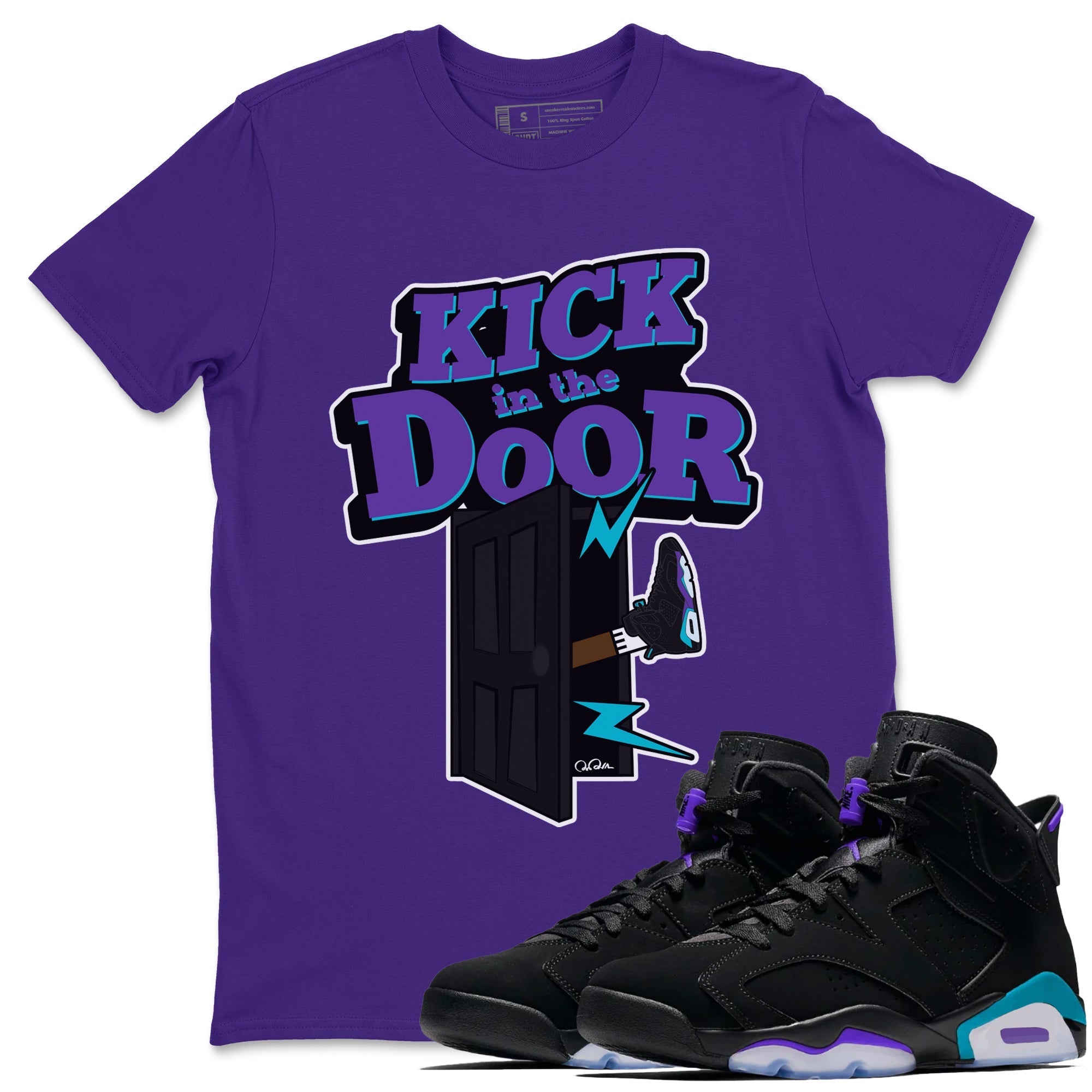 Kick In The Door Unisex Tops - Air Jordan 6 Aqua