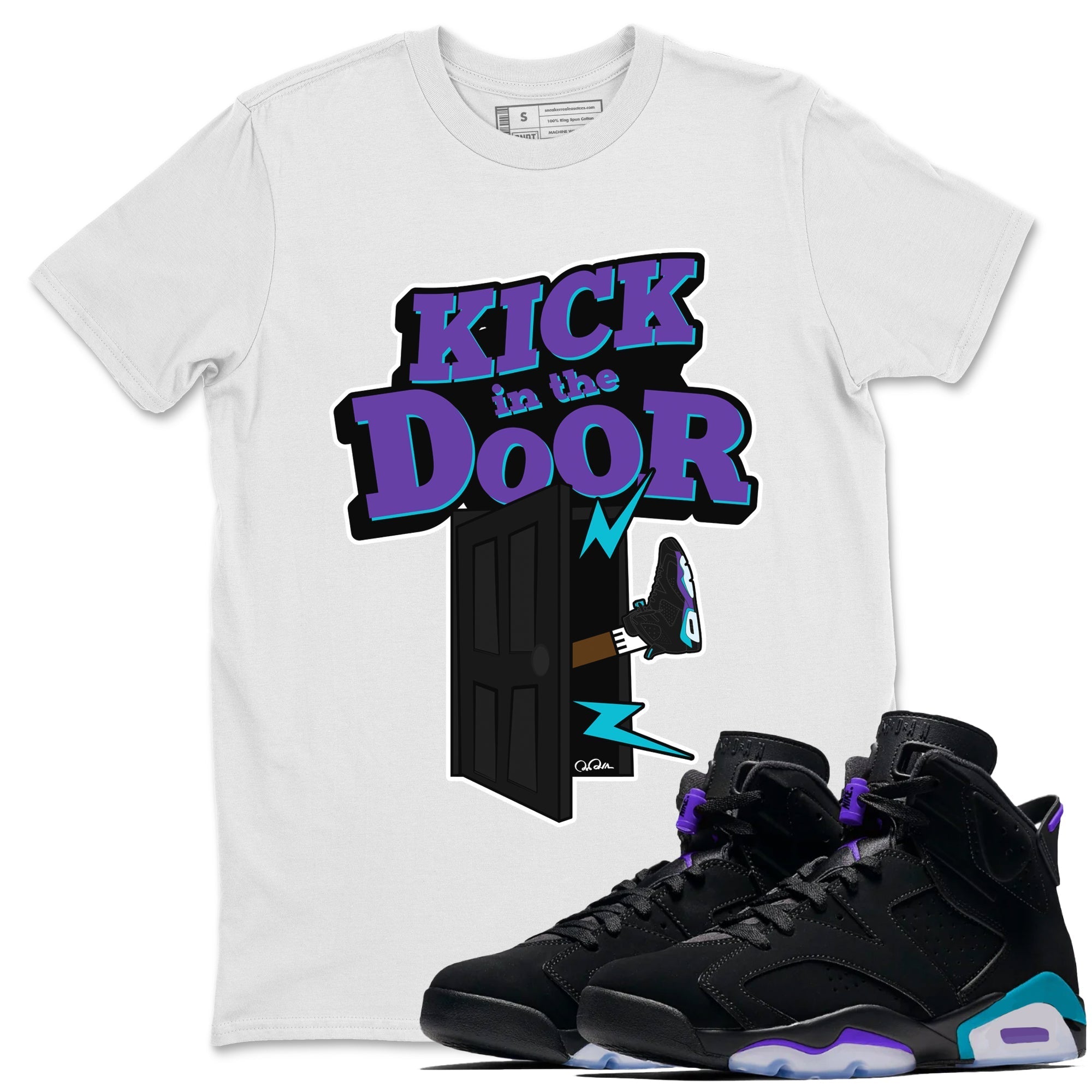 Kick In The Door Unisex Tops - Air Jordan 6 Aqua