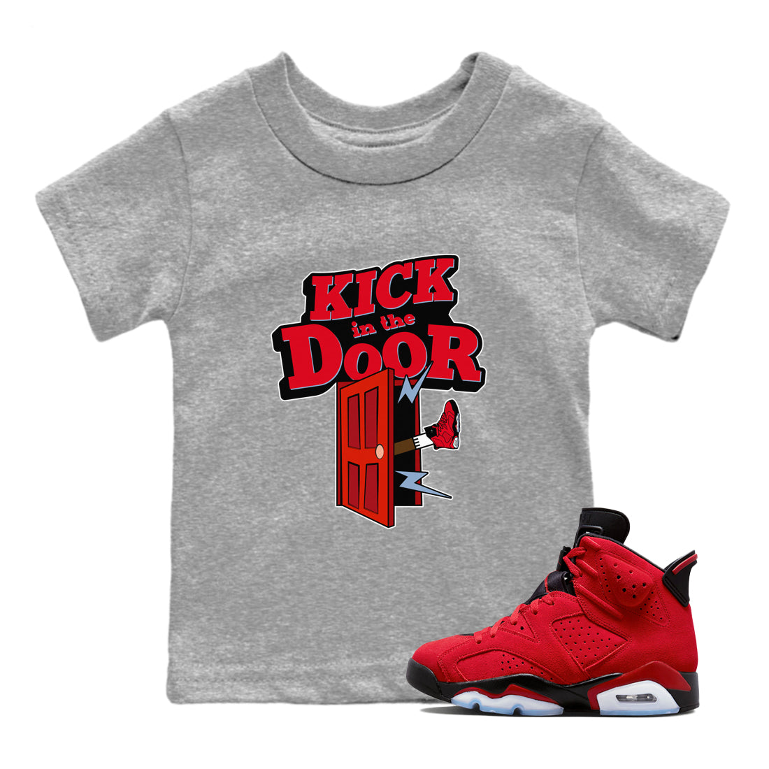 Kick In The Door Kids Tops - Air Jordan 6 Toro Bravo