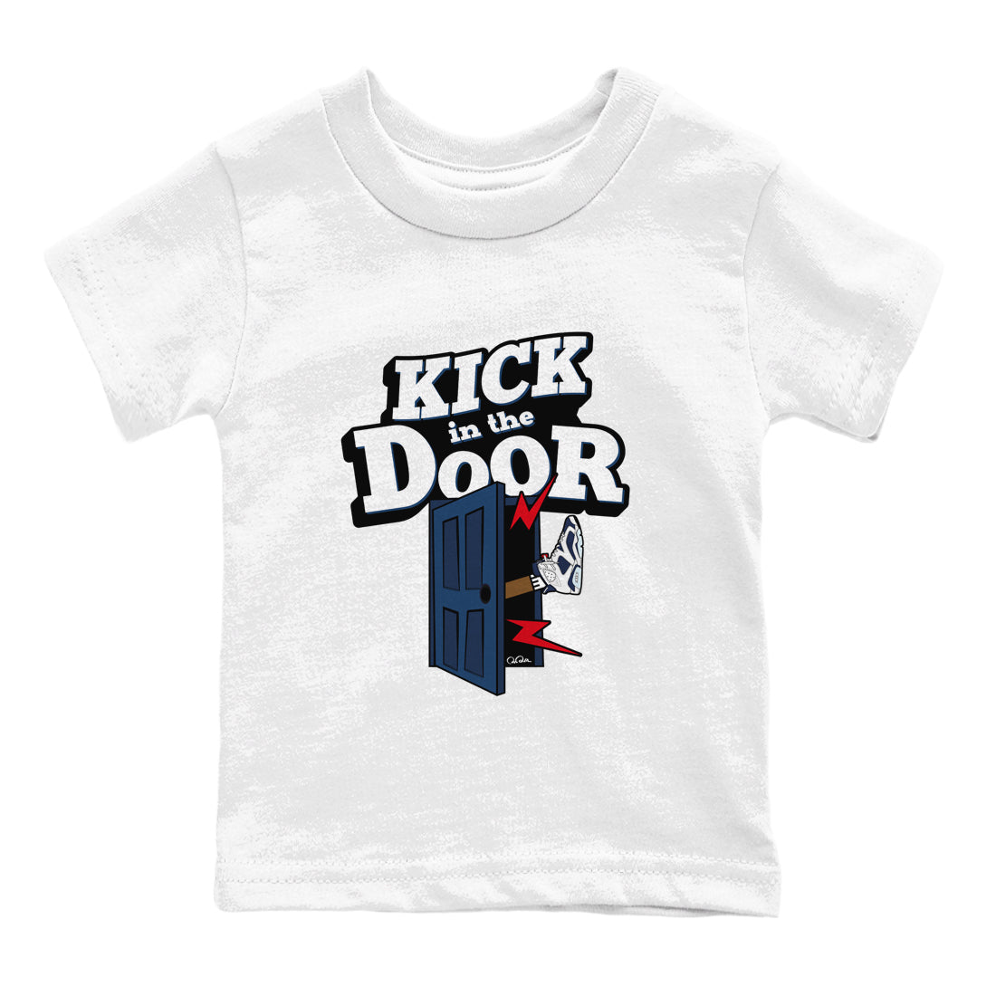 Kick In The Door snkmatch Tees Kids - Air Jordan 6 White And Midnight Navy