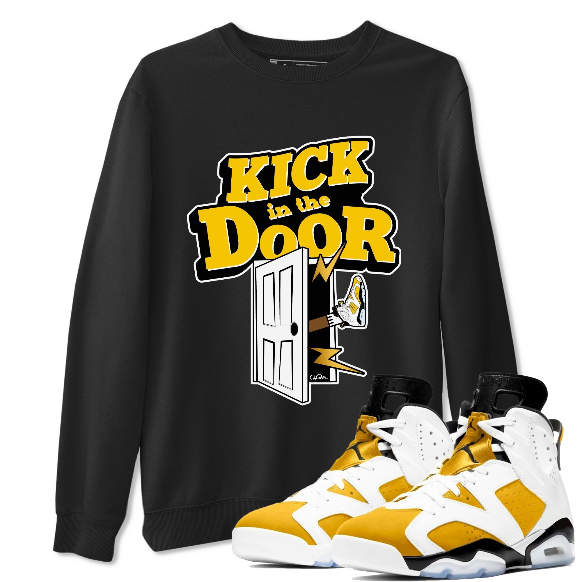 Kick In The Door snkmatch Tee - Air Jordan 6 Yellow Ochre