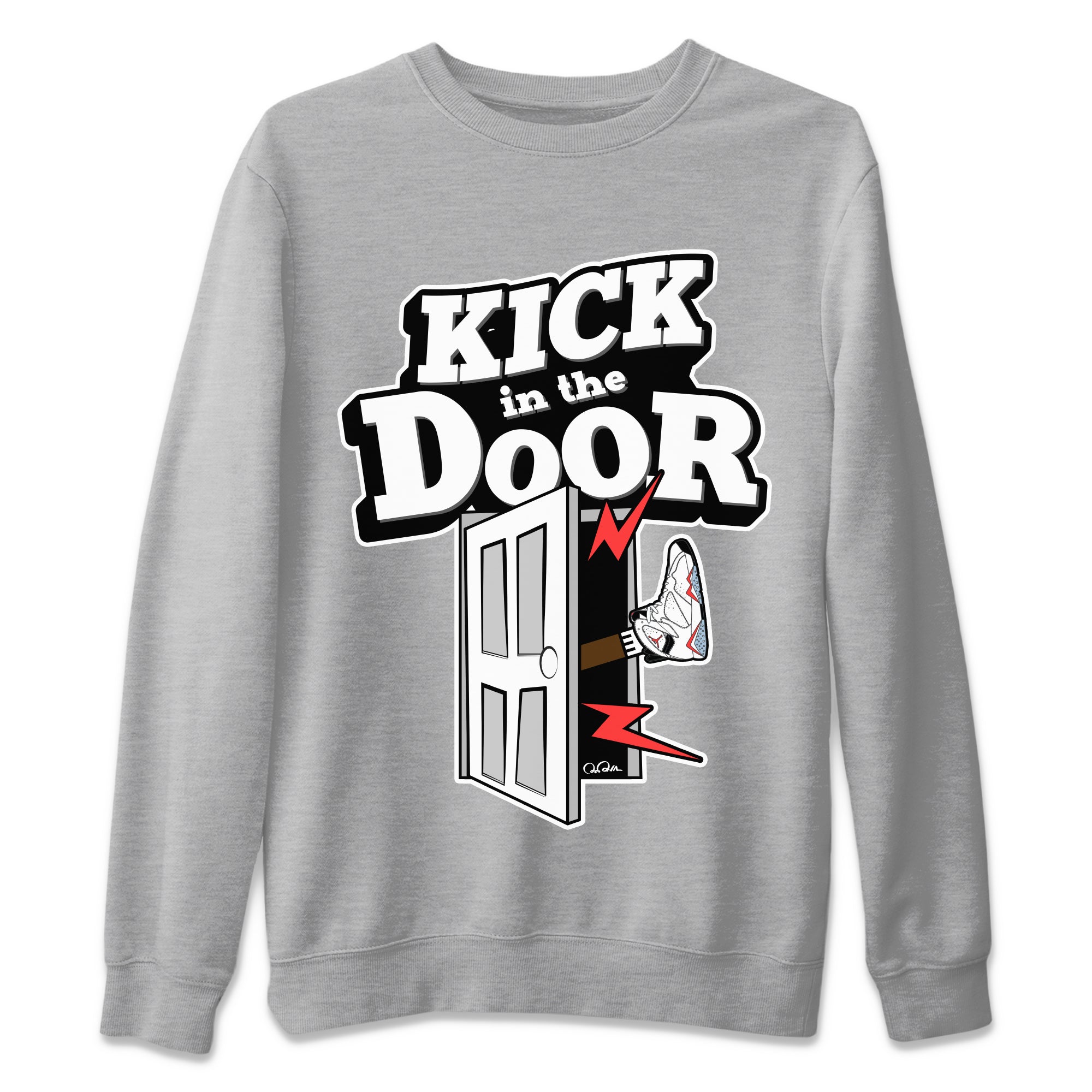 Kick In The Door Unisex Tops - Air Jordan 7 White Infrared