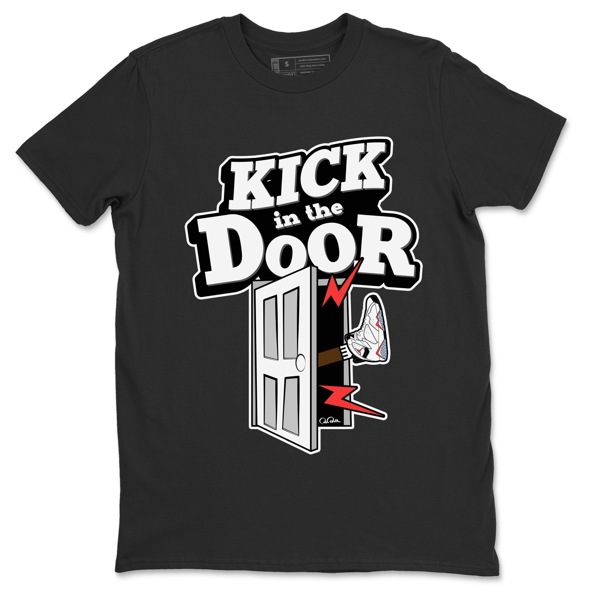 Kick In The Door Unisex Tops - Air Jordan 7 White Infrared