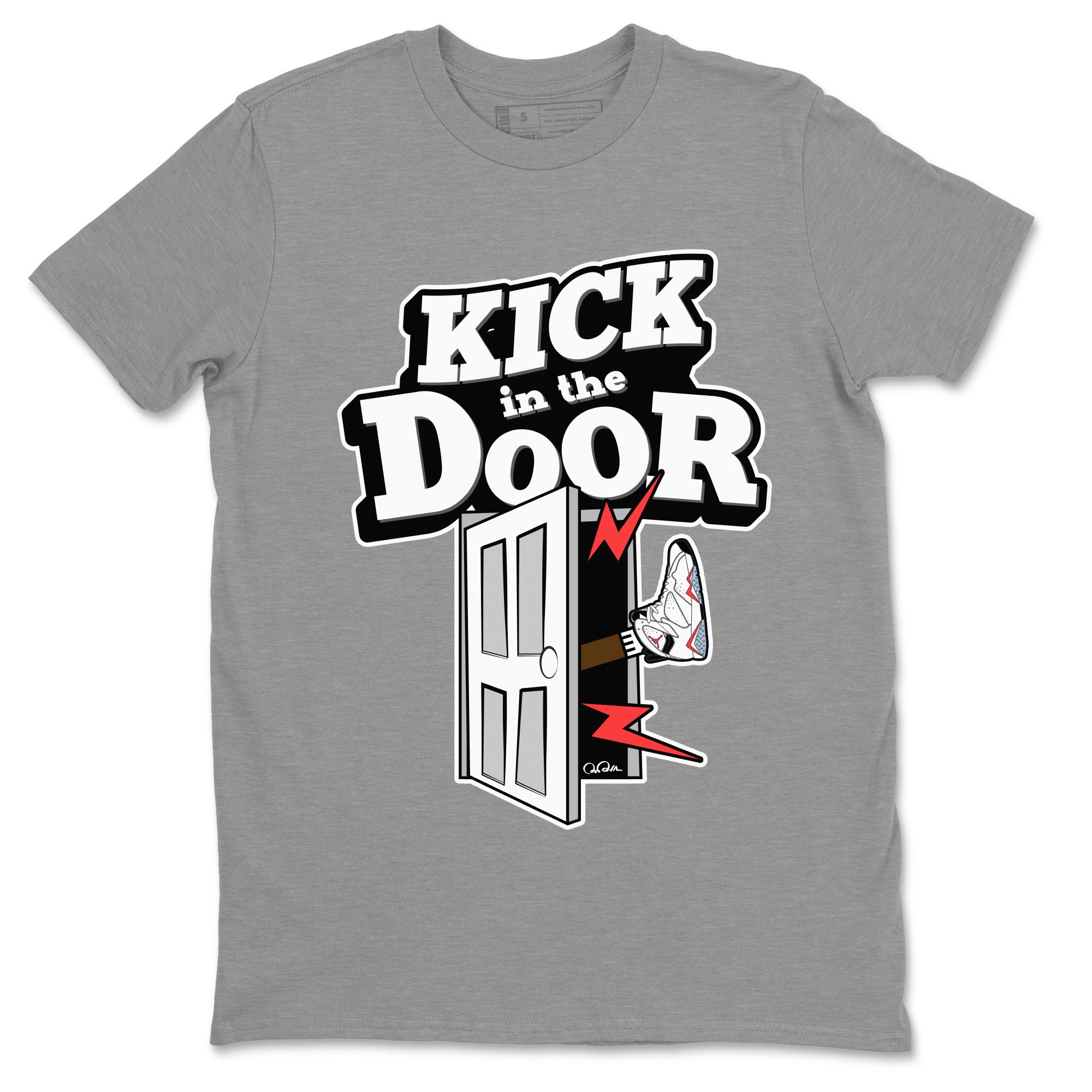 Kick In The Door Unisex Tops - Air Jordan 7 White Infrared