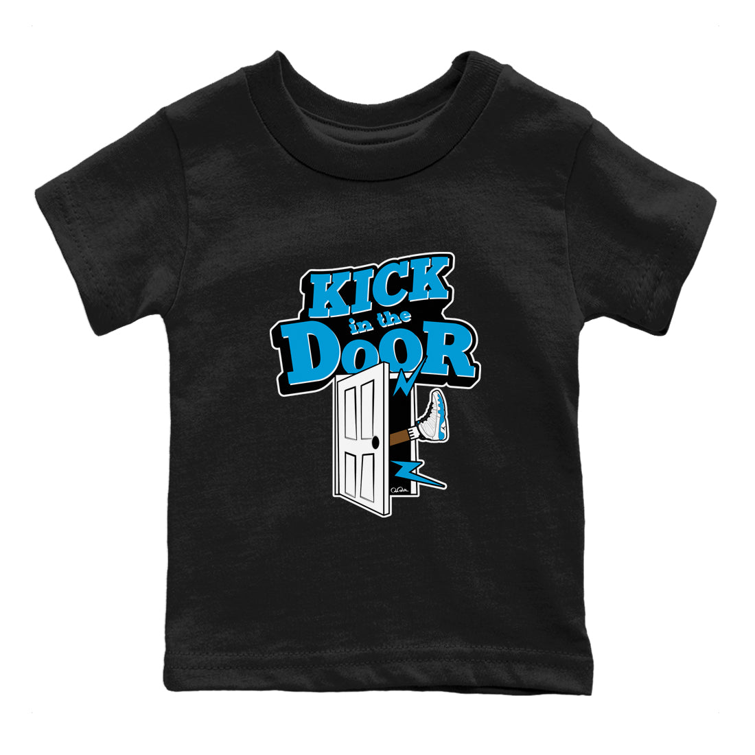 Kick In The Door snkmatch Tees Kids - Air Jordan 9 Powder Blue