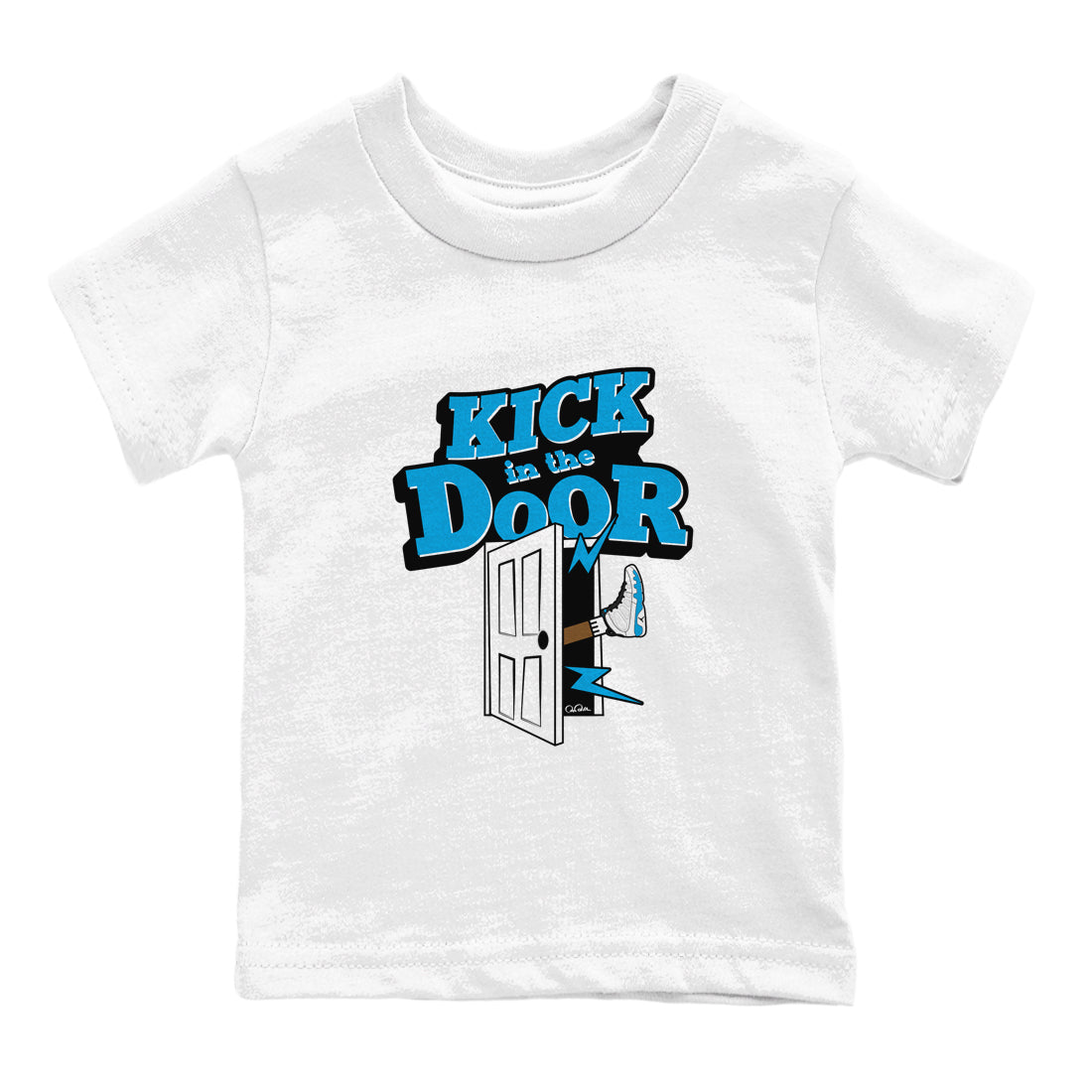 Kick In The Door snkmatch Tees Kids - Air Jordan 9 Powder Blue
