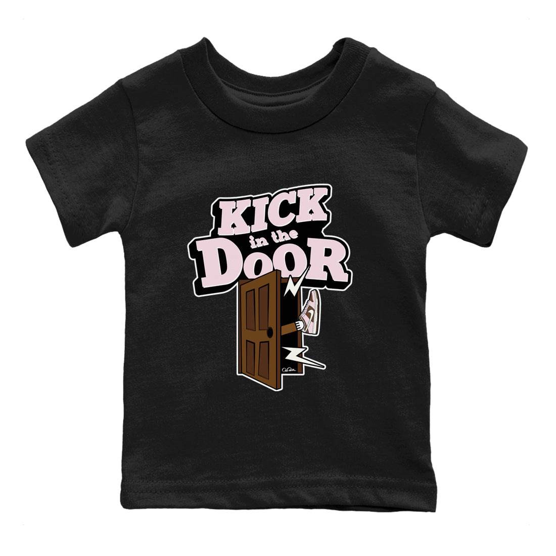 Kick In The Door snkmatch Tees Kids - Dunk Cacao Wow And Pink Foam