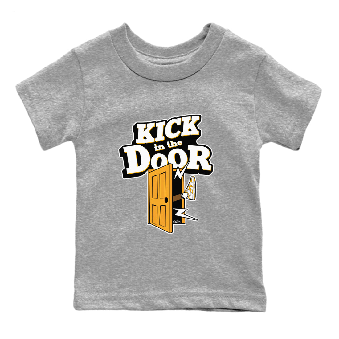 Kick In The Door snkmatch Tees Kids - Dunk Dark Curry