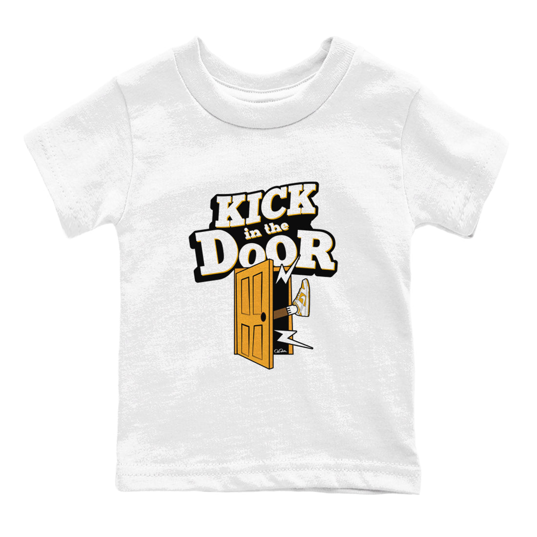Kick In The Door snkmatch Tees Kids - Dunk Dark Curry