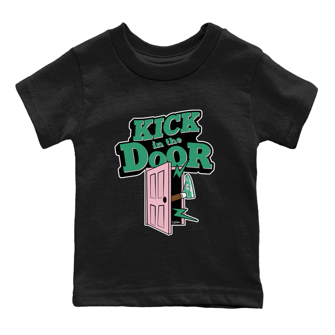 Kick In The Door snkmatch Tees Kids - Dunk Medium Soft Pink Malachite