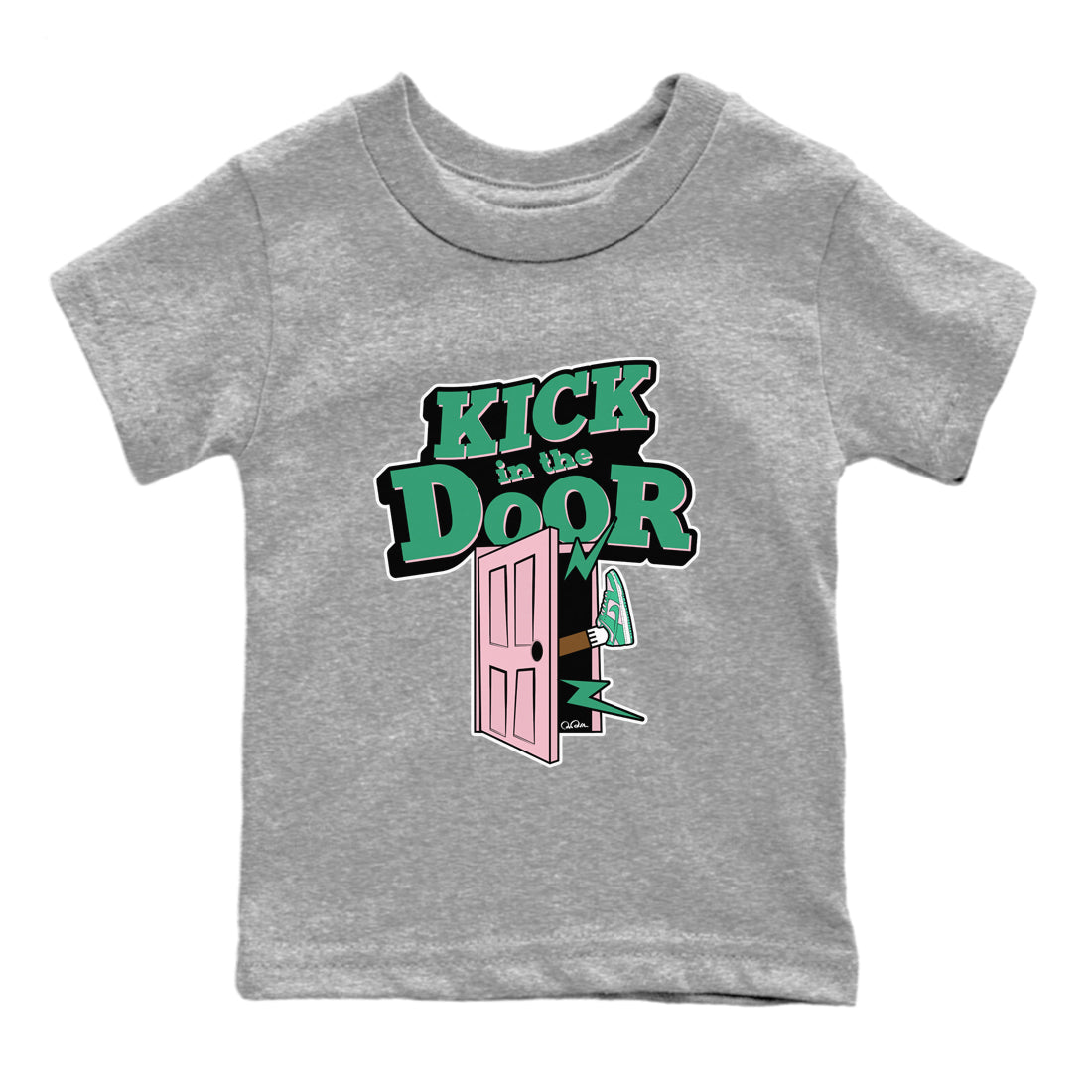 Kick In The Door snkmatch Tees Kids - Dunk Medium Soft Pink Malachite