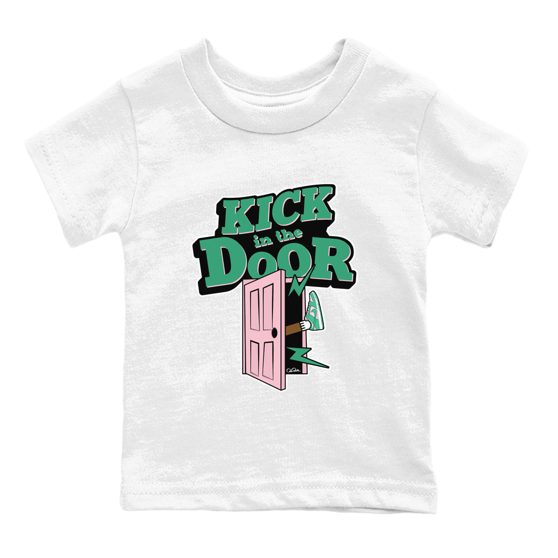 Kick In The Door snkmatch Tees Kids - Dunk Medium Soft Pink Malachite