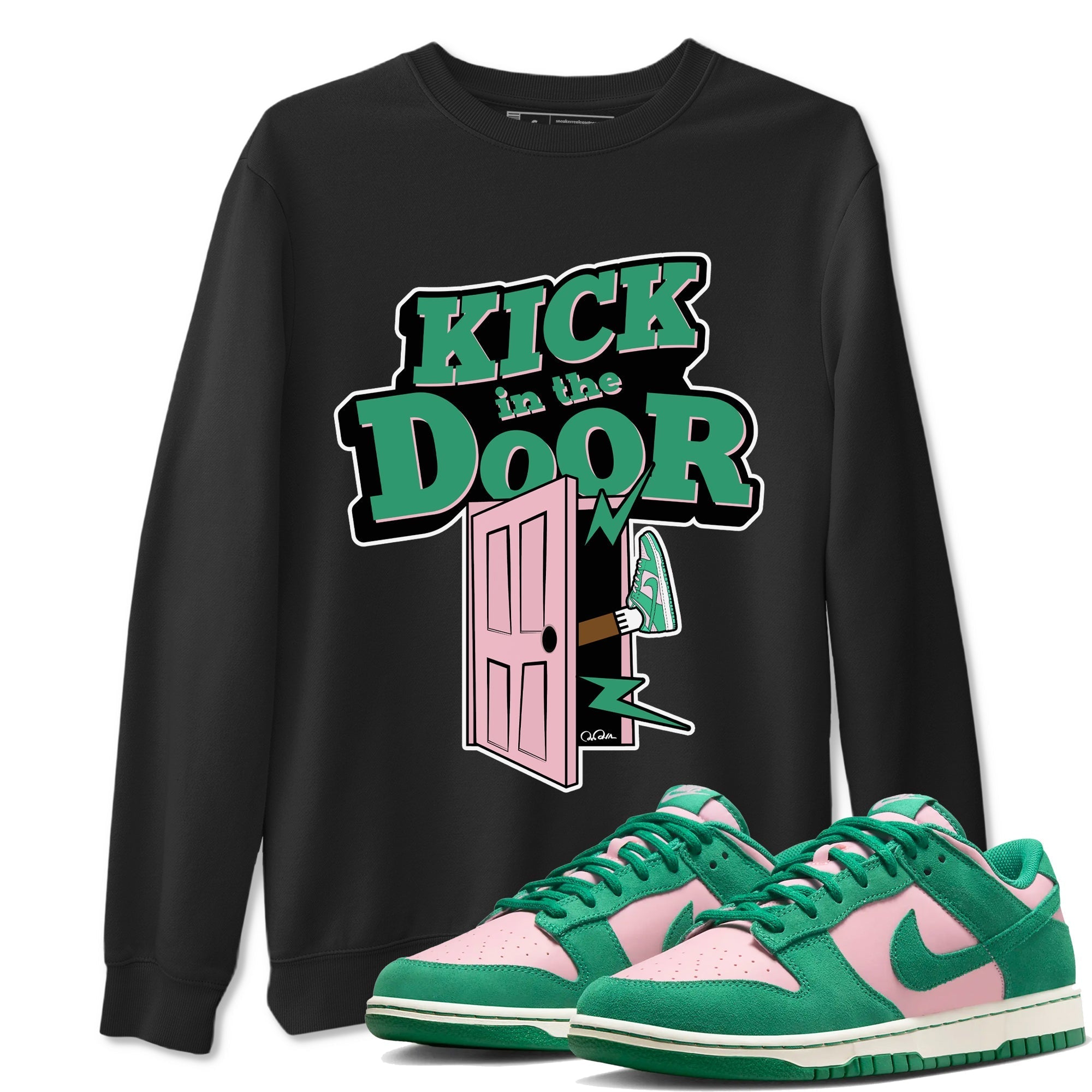 Kick In The Door snkmatch Tees - Dunk Medium Soft Pink Malachite