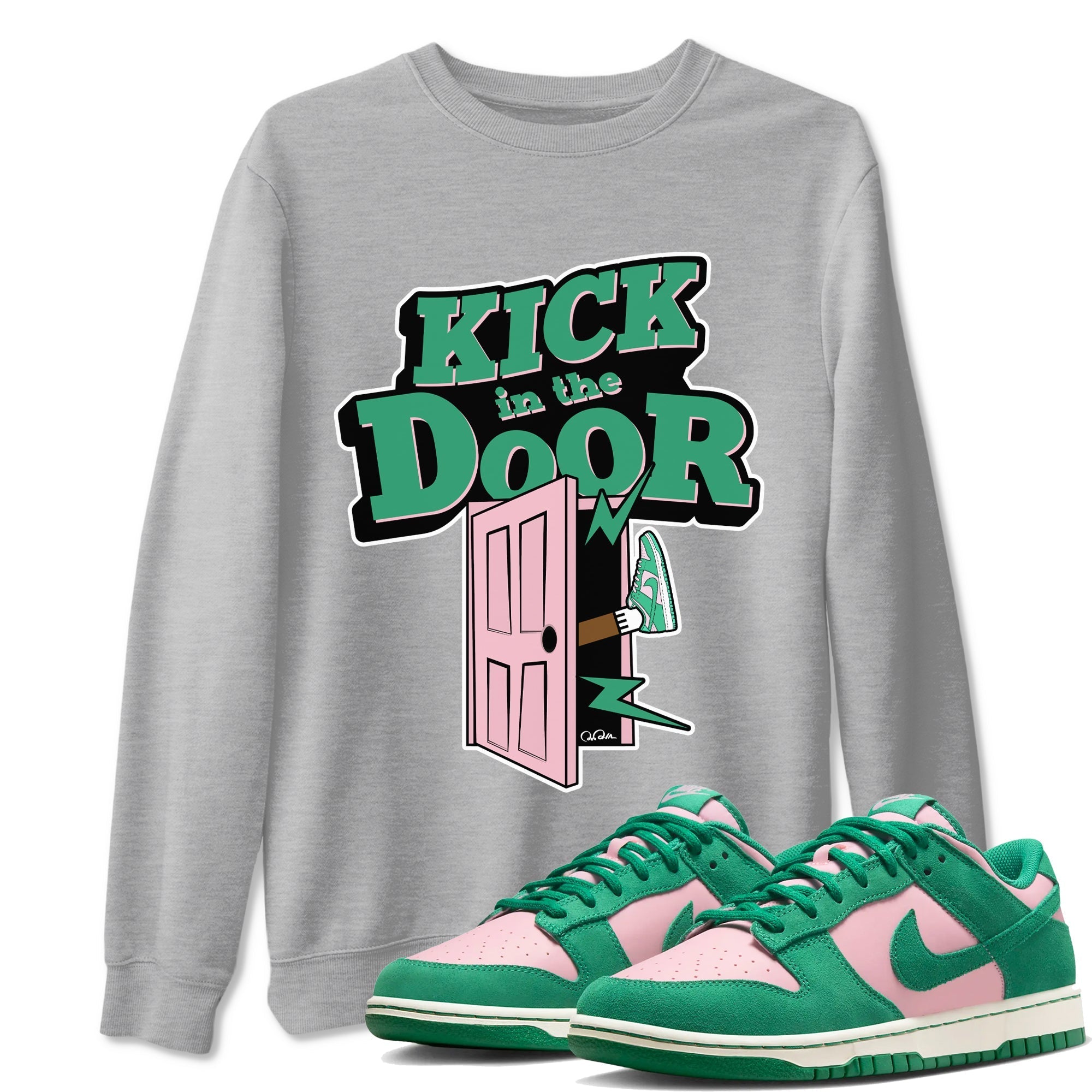 Kick In The Door snkmatch Tees - Dunk Medium Soft Pink Malachite