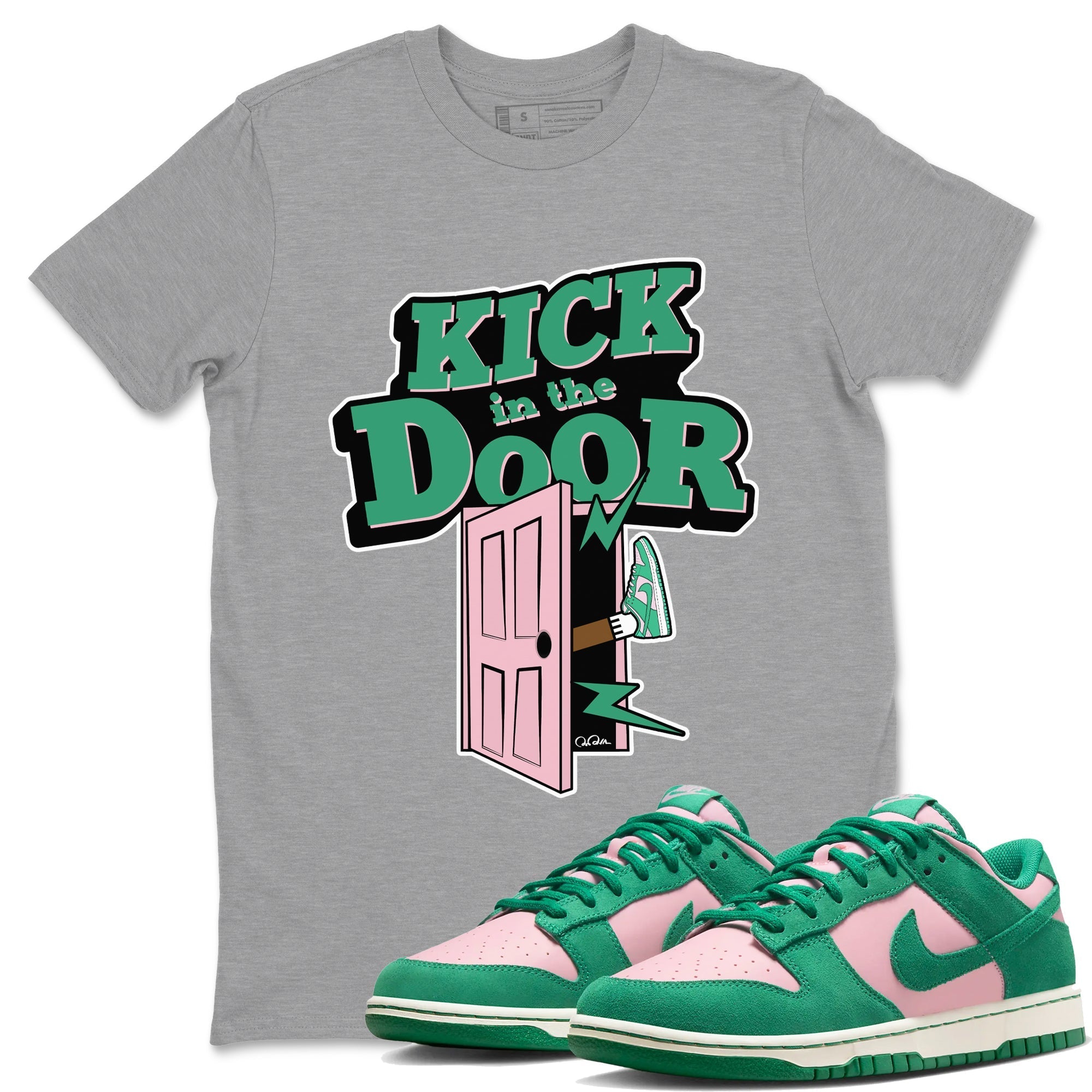 Kick In The Door snkmatch Tees - Dunk Medium Soft Pink Malachite