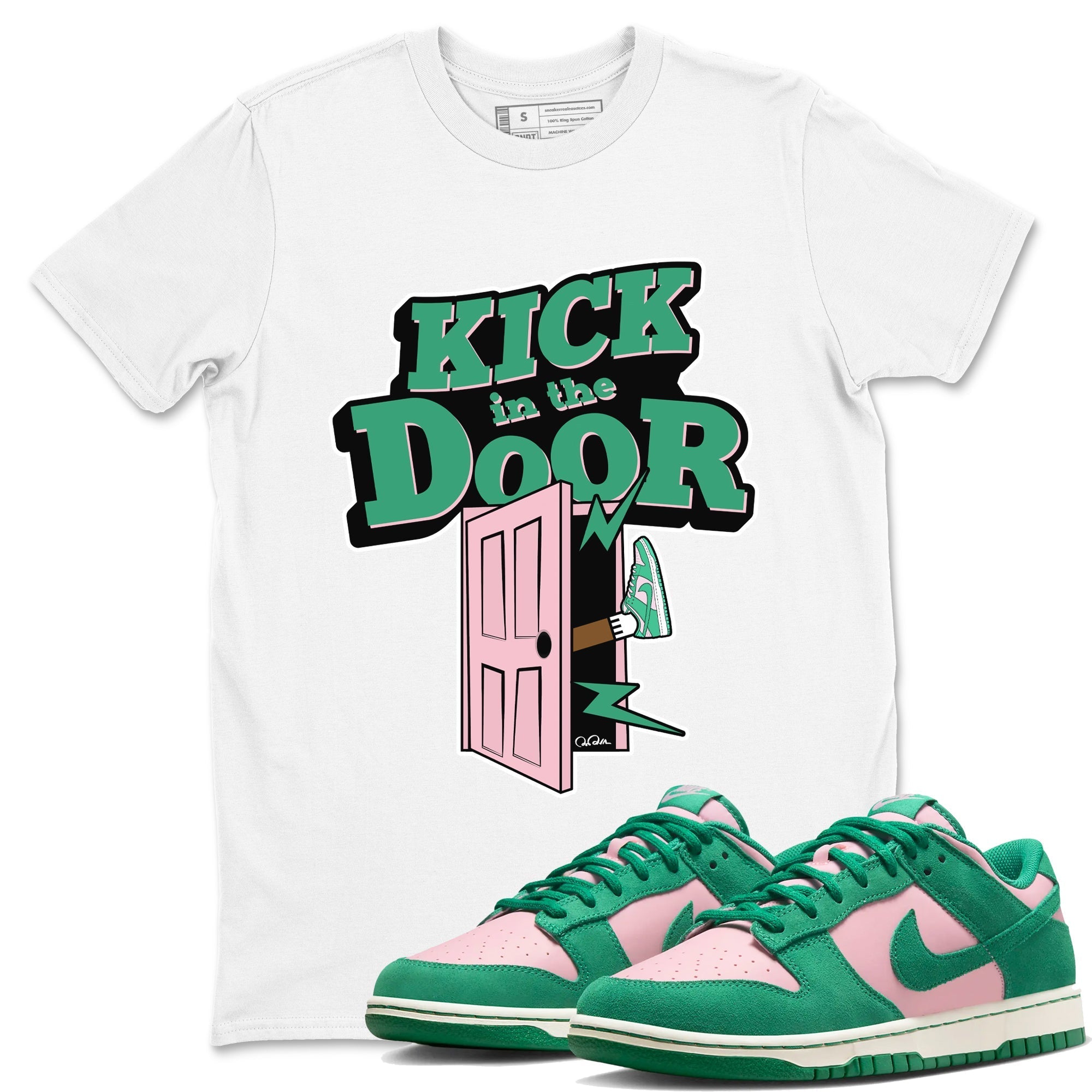 Kick In The Door snkmatch Tees - Dunk Medium Soft Pink Malachite