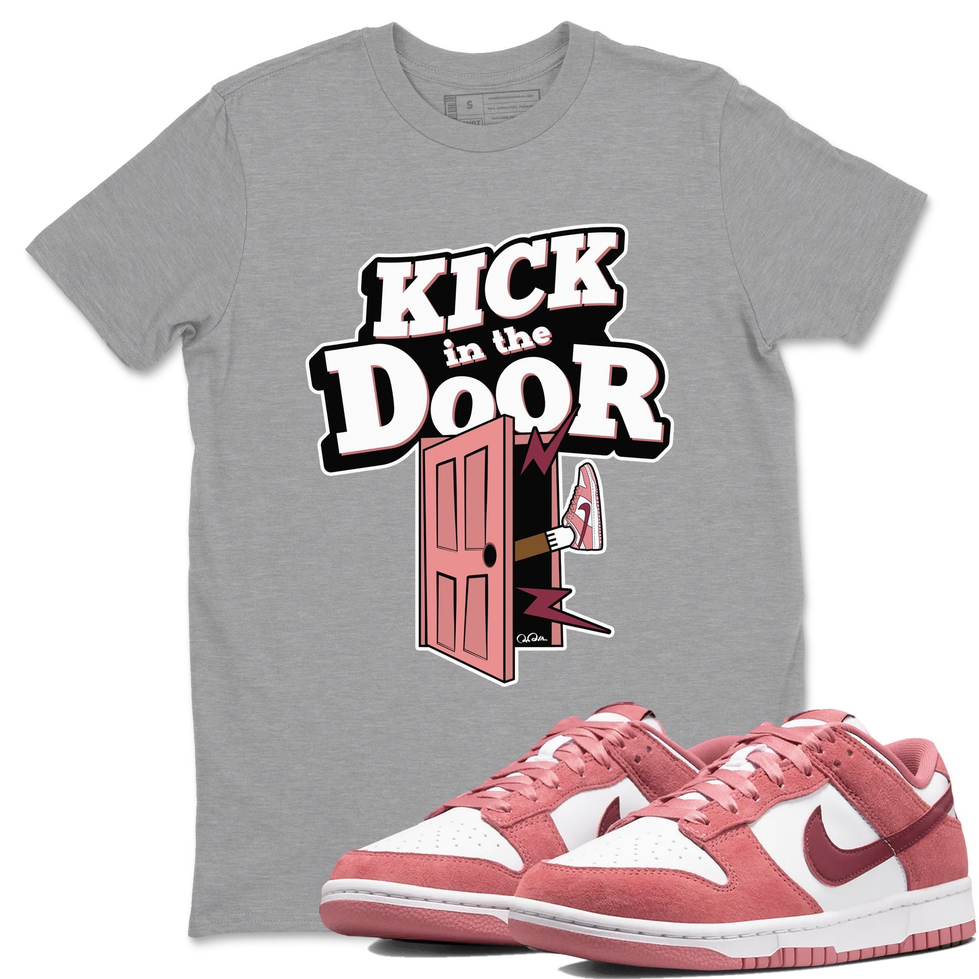 Kick In The Door snkmatch Tee - Dunk Valentines Day 2024