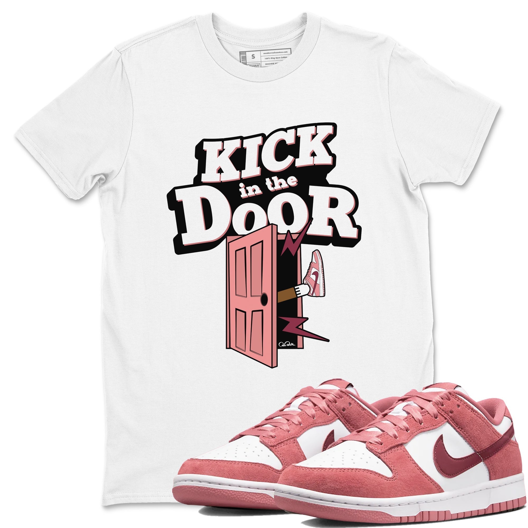 Kick In The Door snkmatch Tee - Dunk Valentines Day 2024