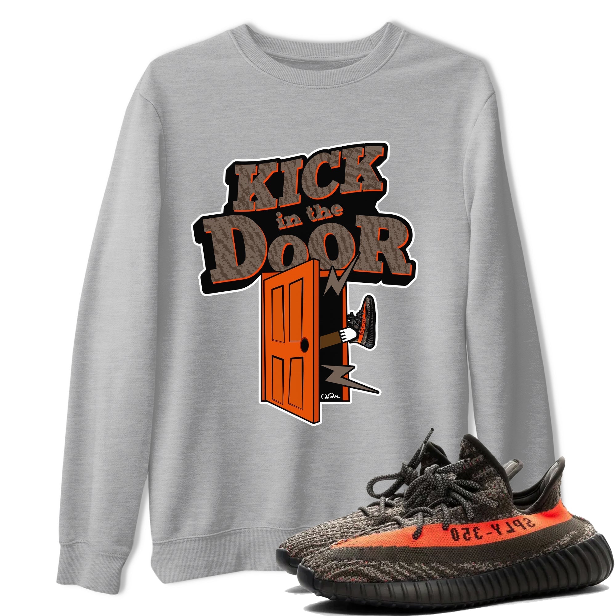 Kick In The Door snkmatch Tee - Yeezy 350 Carbon Beluga