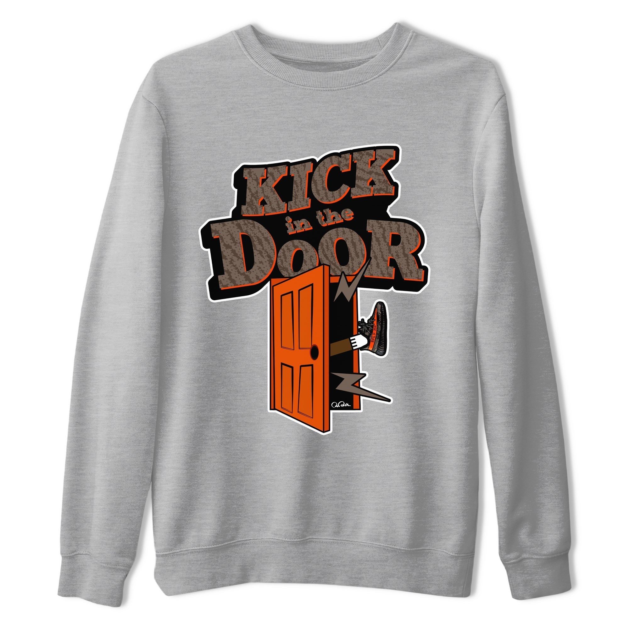 Kick In The Door snkmatch Tee - Yeezy 350 Carbon Beluga