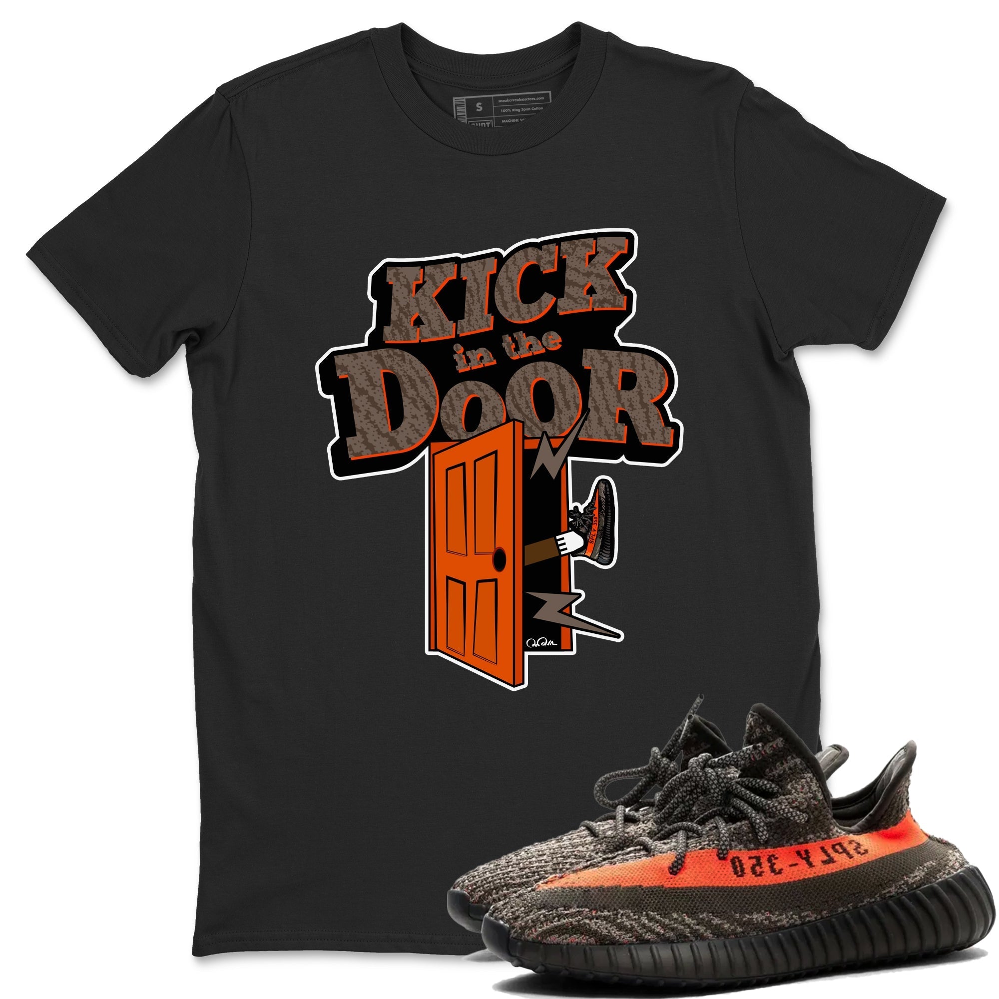Kick In The Door snkmatch Tee - Yeezy 350 Carbon Beluga