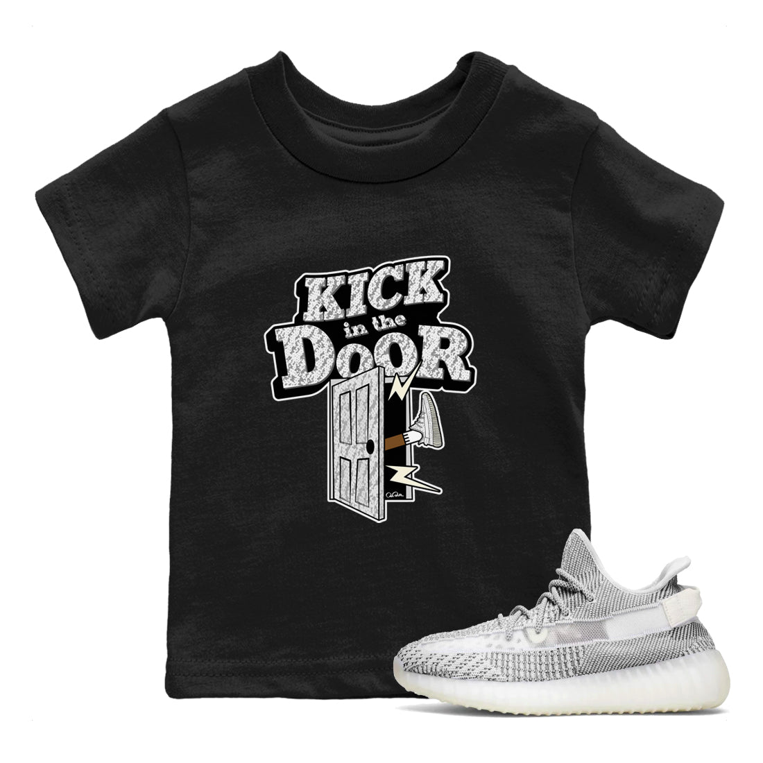 Kick In The Door snkmatch Tee Kids - Yeezy 350 Static
