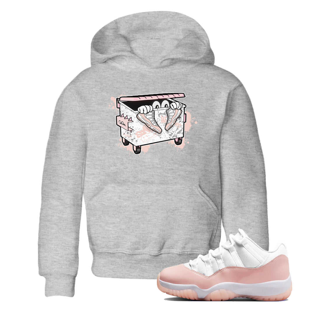 Kick Trash snkmatch Tees Kids - Air Jordan 11 Legend Pink