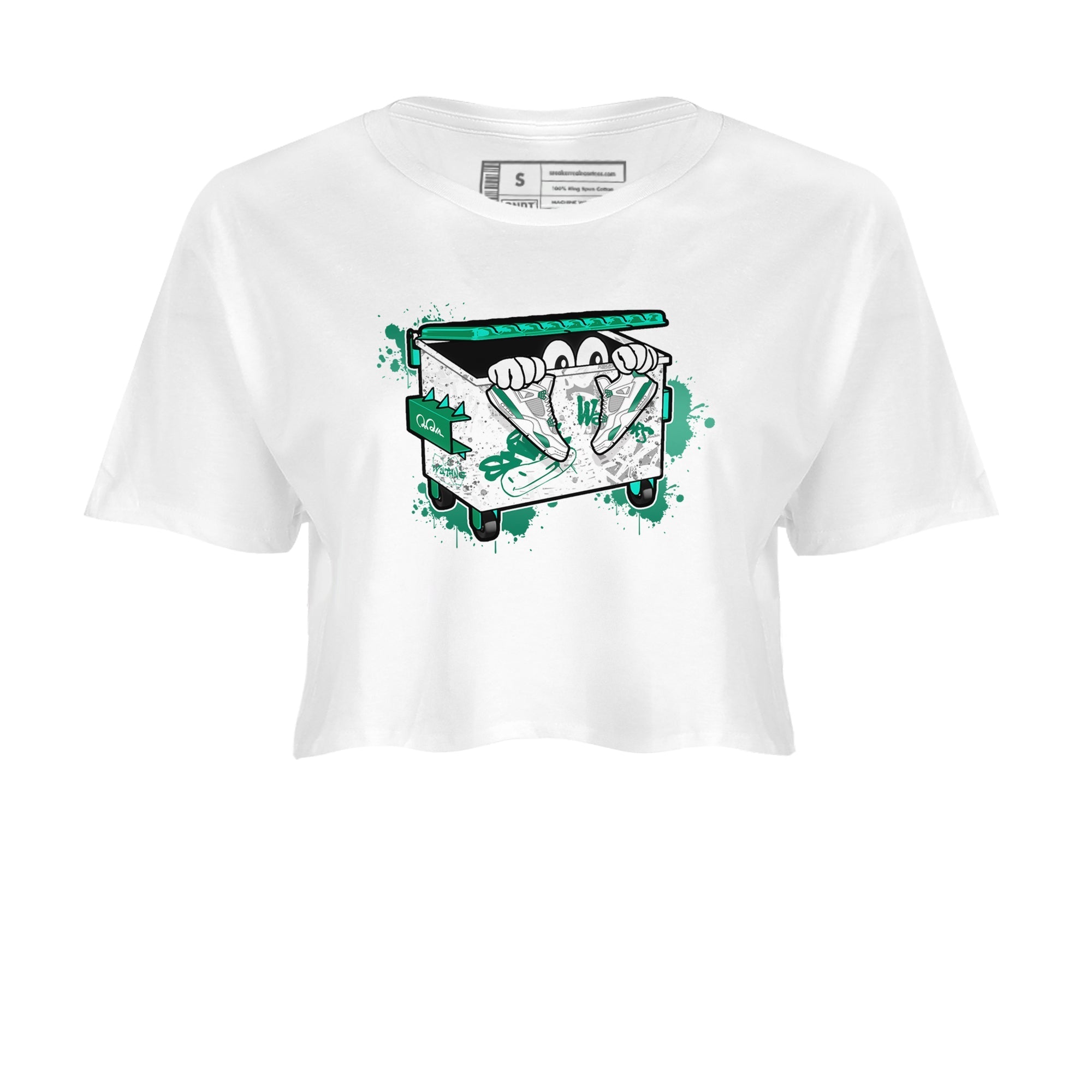 Kick Trash snkmatch Women's Top - Air Jordan 4 Oxidized Green