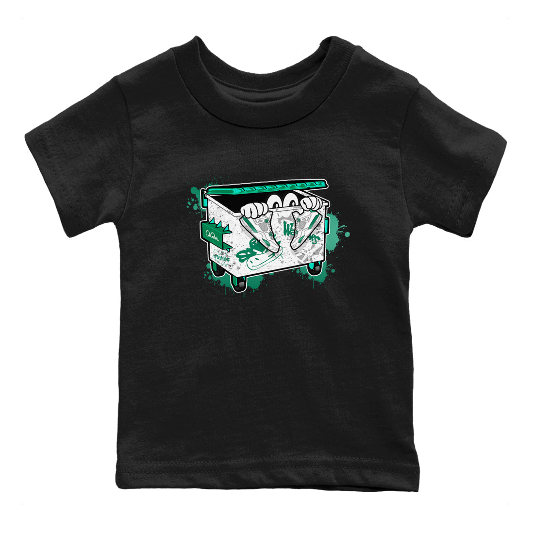 Kick Trash snkmatch Tees Kids - Air Jordan 4 Oxidized Green