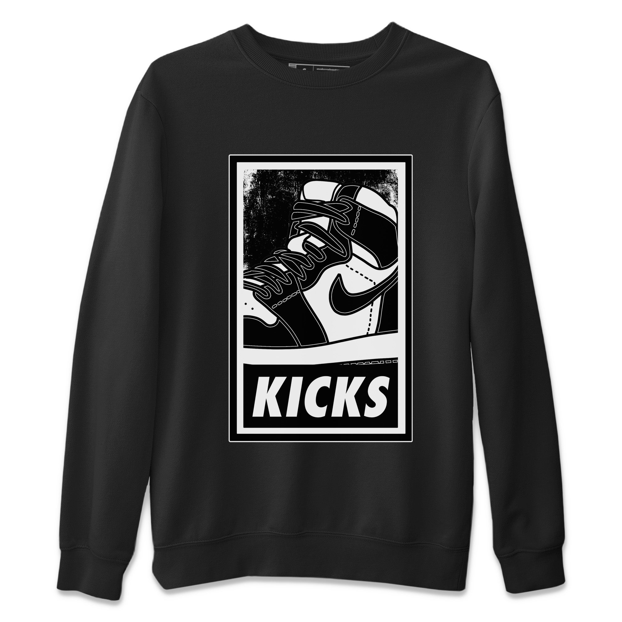 KICKS Unisex Tops - Air Jordan 1 Black White