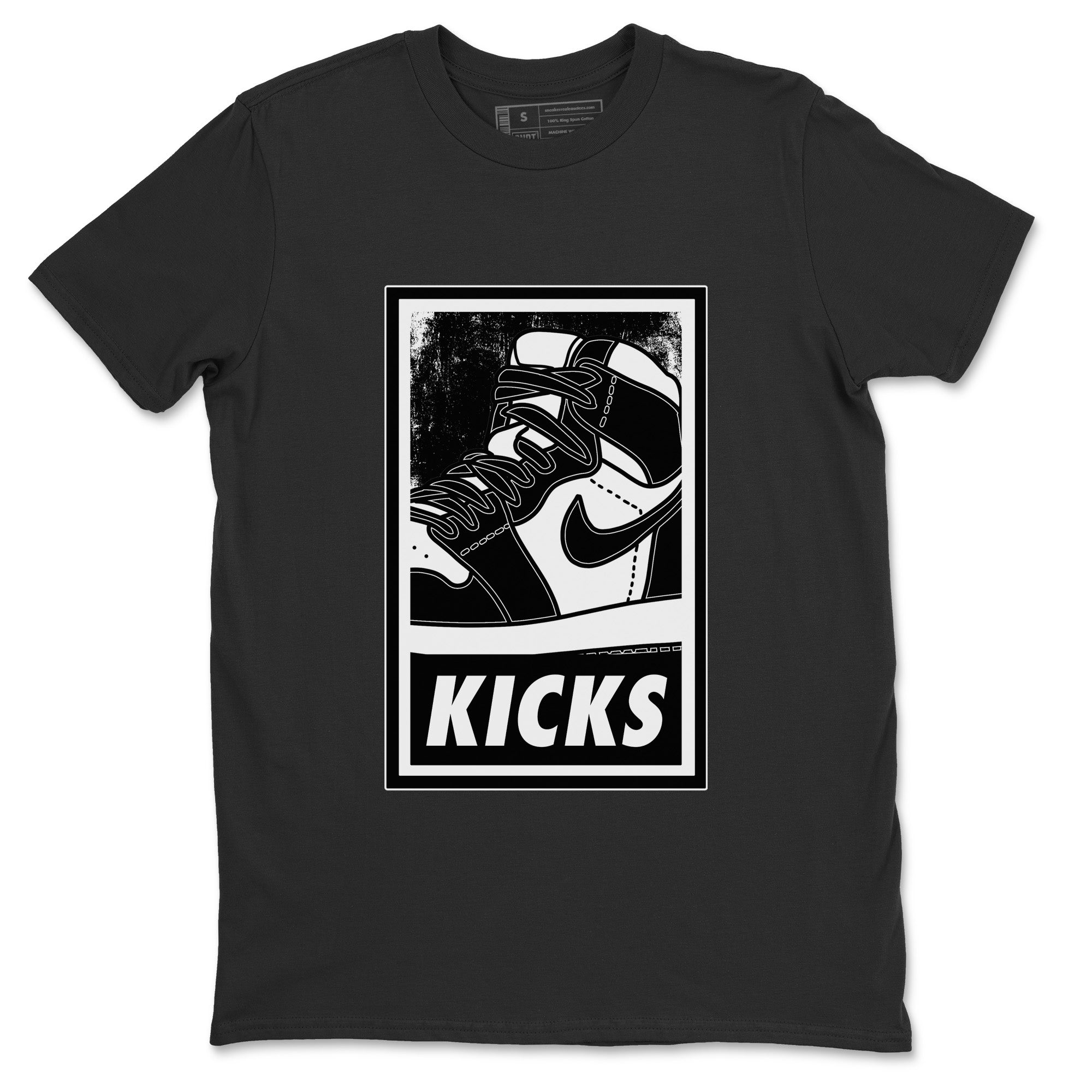 KICKS Unisex Tops - Air Jordan 1 Black White