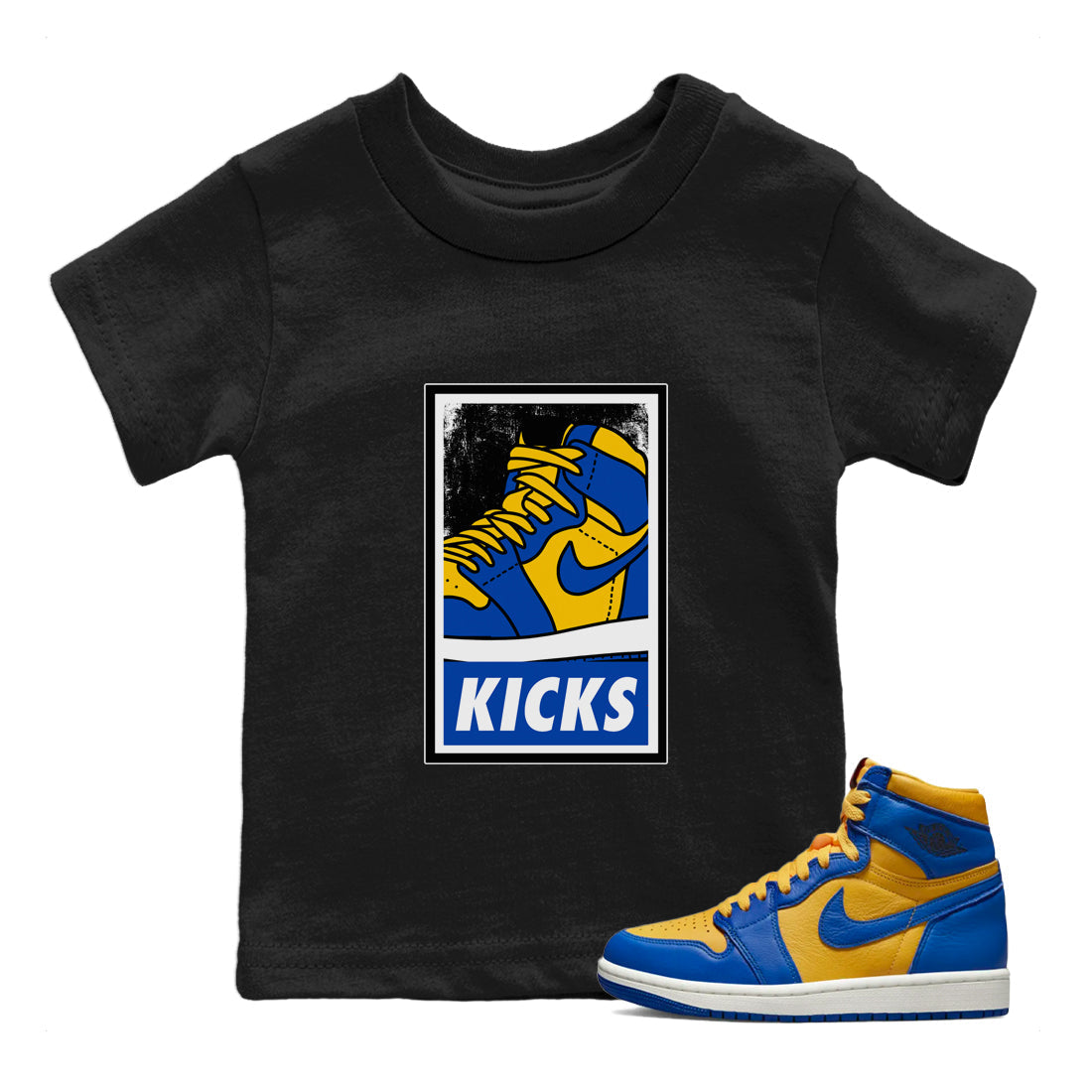 KICKS Kids Tops - Air Jordan 1 Game Royal Varsity Maize
