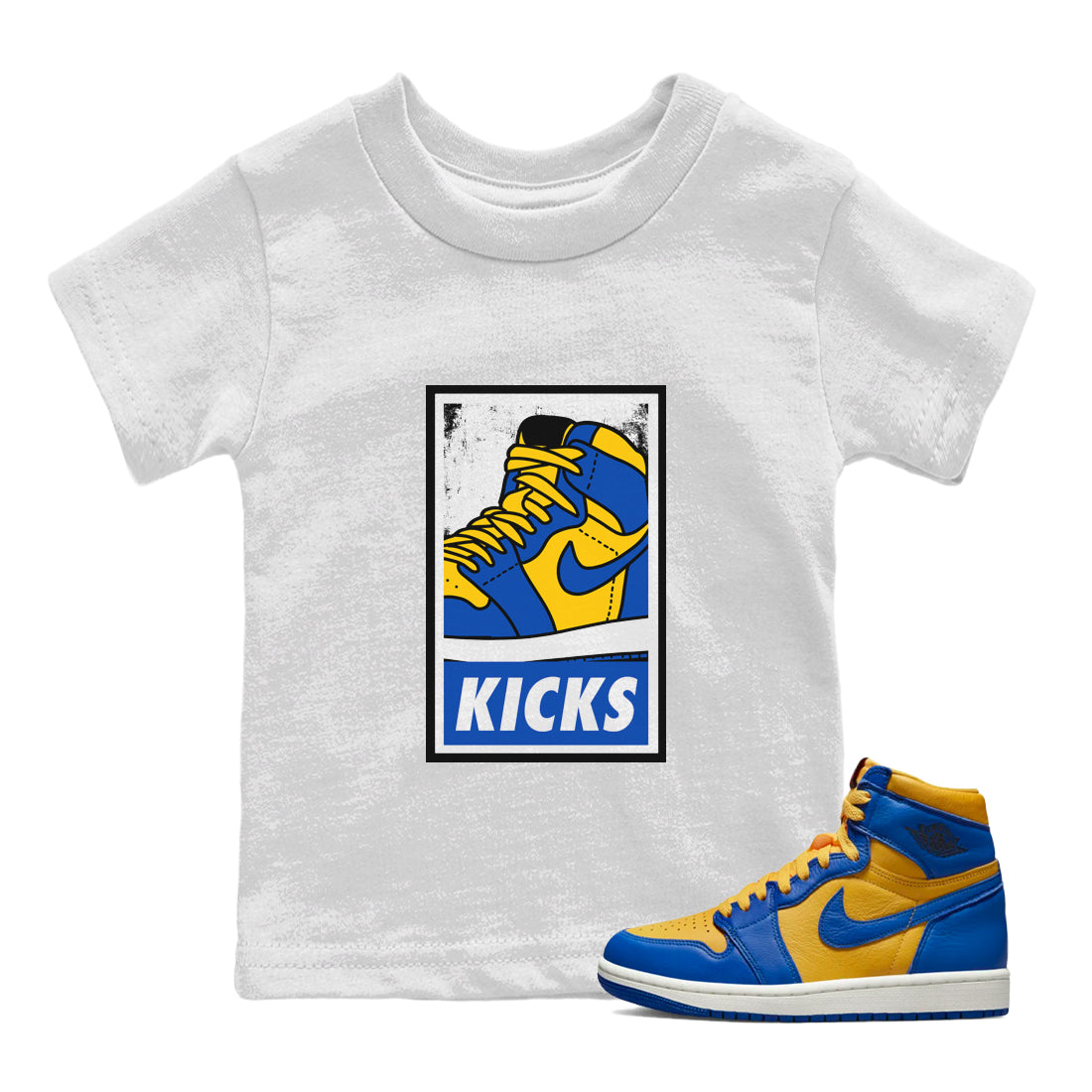 KICKS Kids Tops - Air Jordan 1 Game Royal Varsity Maize