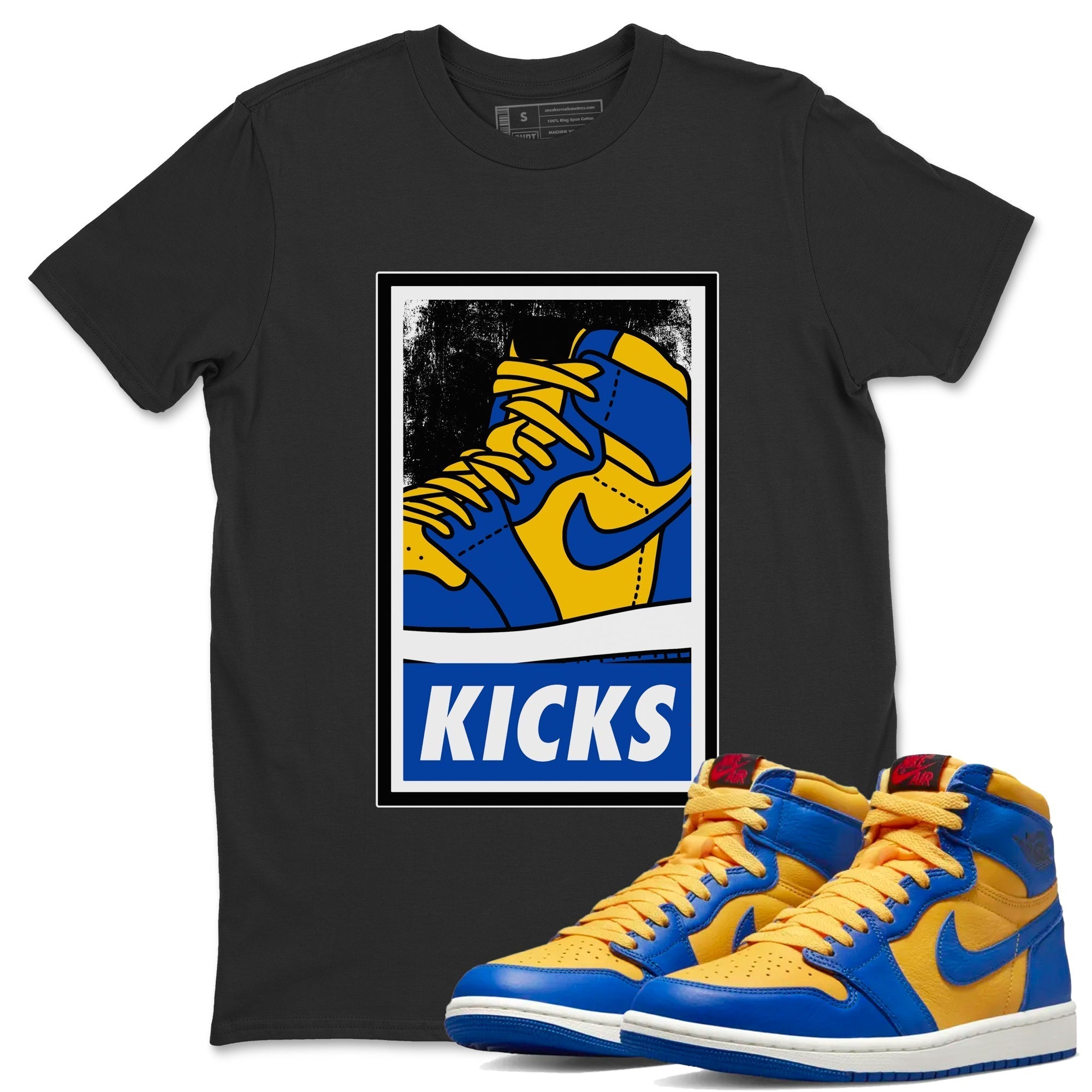 KICKS Unisex Tops - Air Jordan 1 Game Royal Varsity Maize