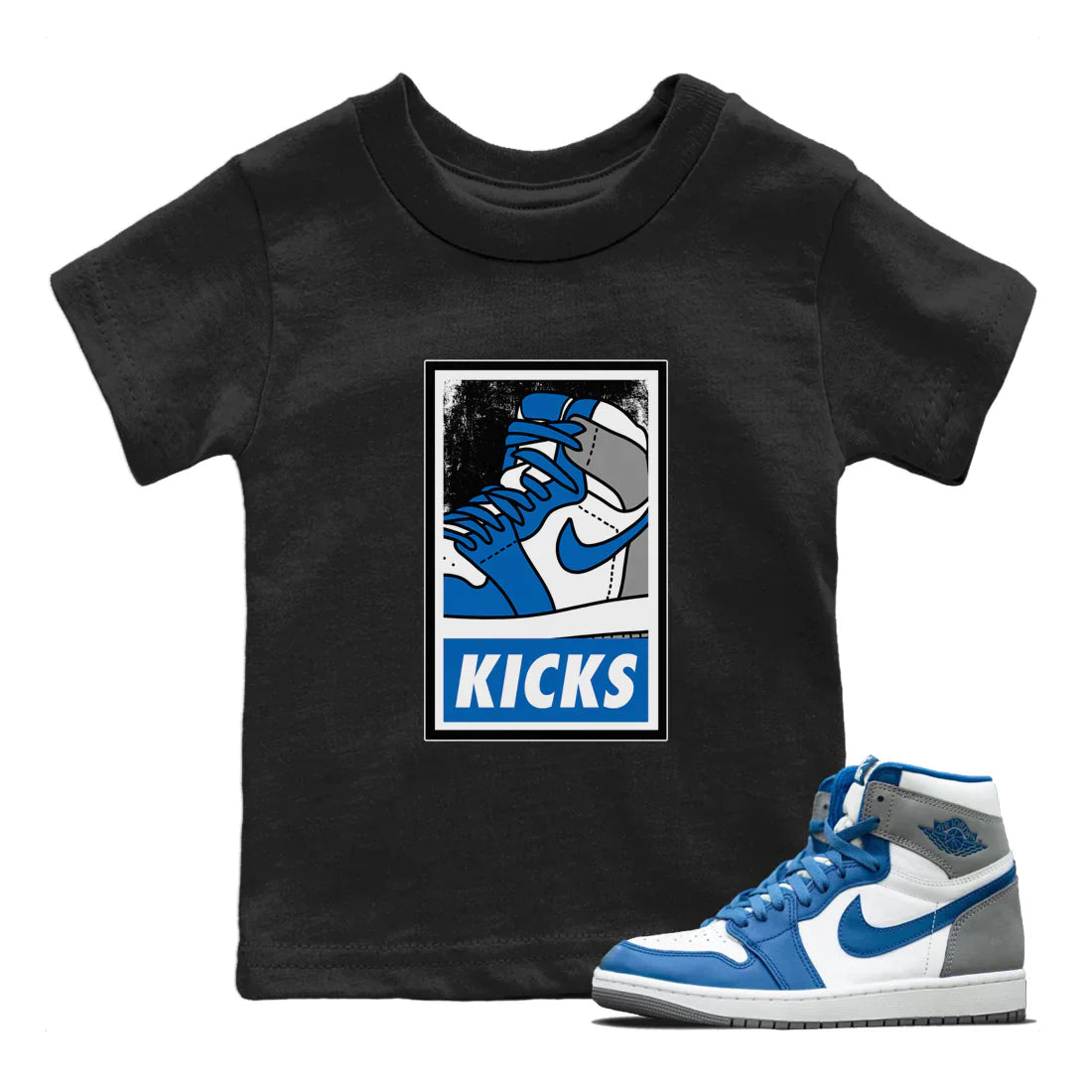 KICKS Kids Tops - Air Jordan 1 True Blue