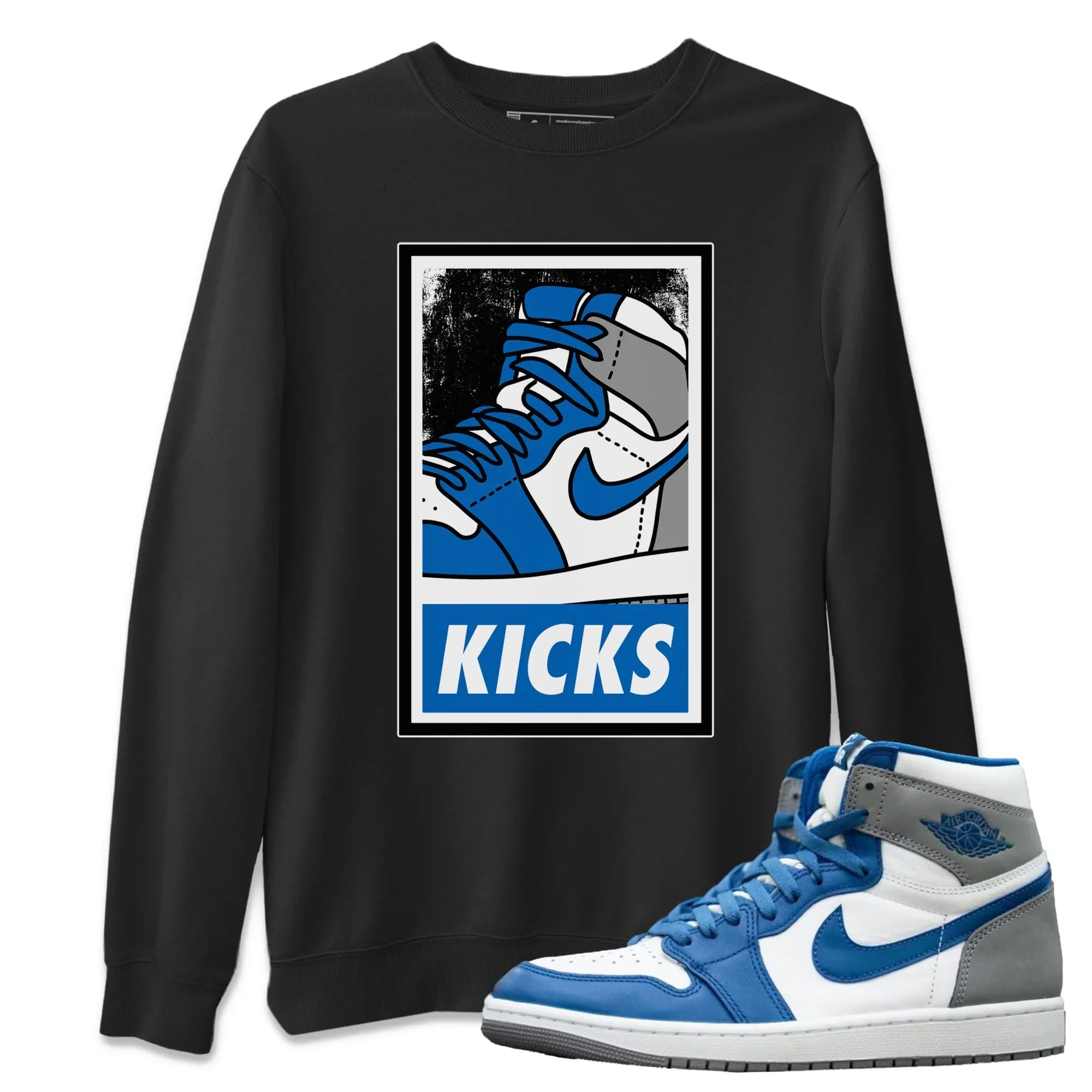 KICKS Unisex Tops - Air Jordan 1 True Blue