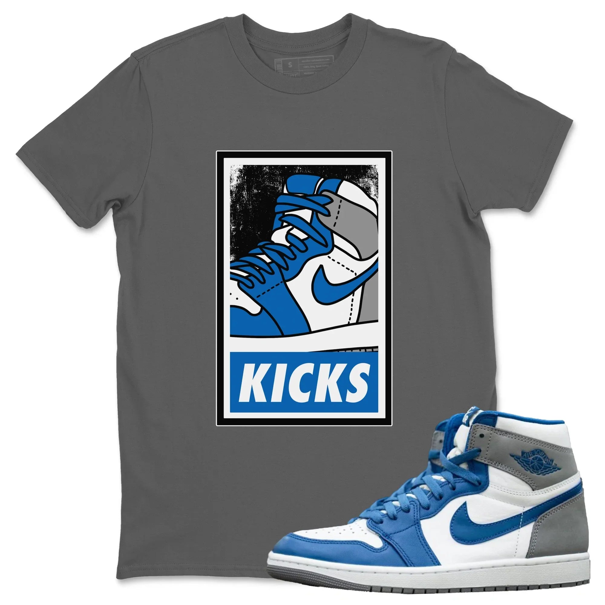KICKS Unisex Tops - Air Jordan 1 True Blue