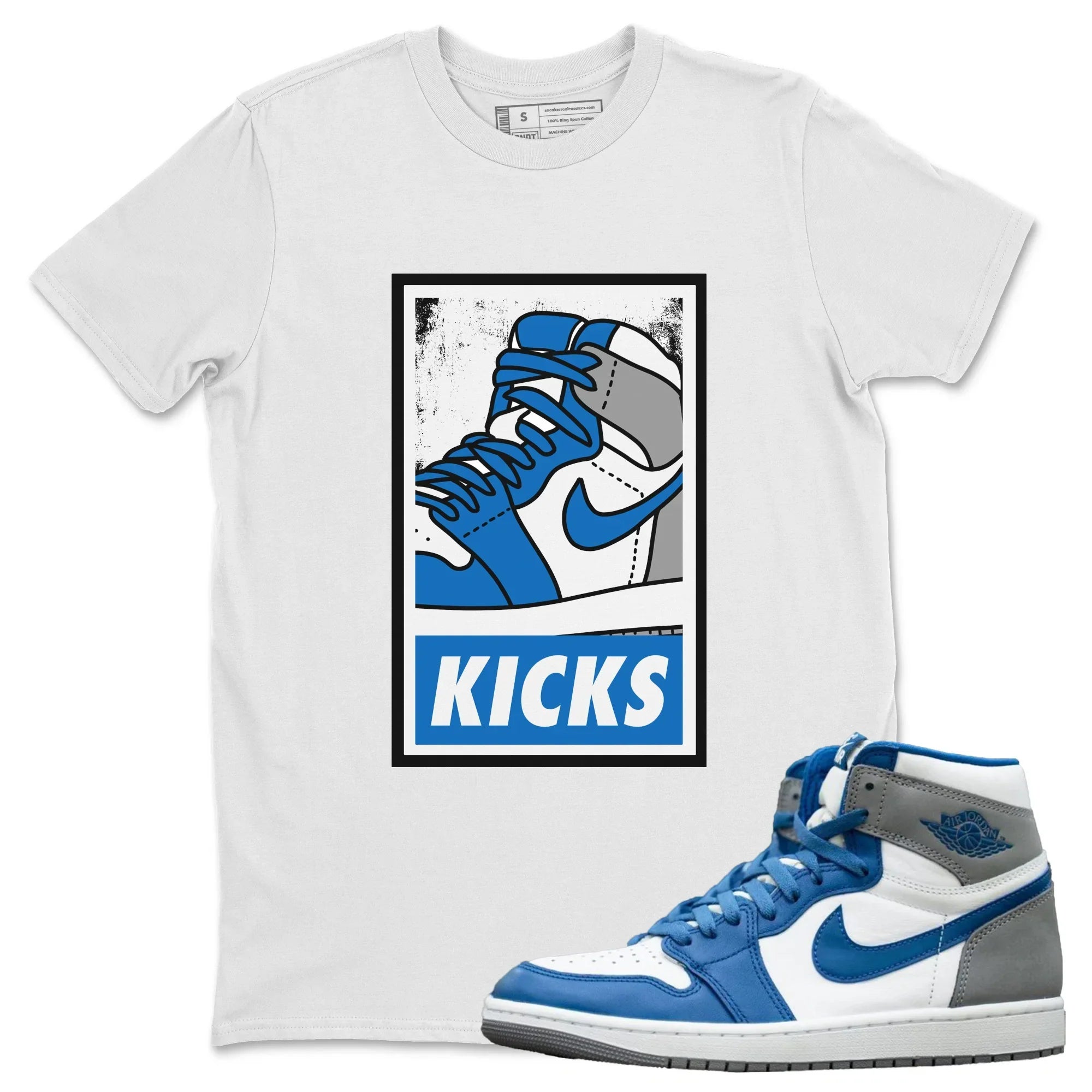 KICKS Unisex Tops - Air Jordan 1 True Blue